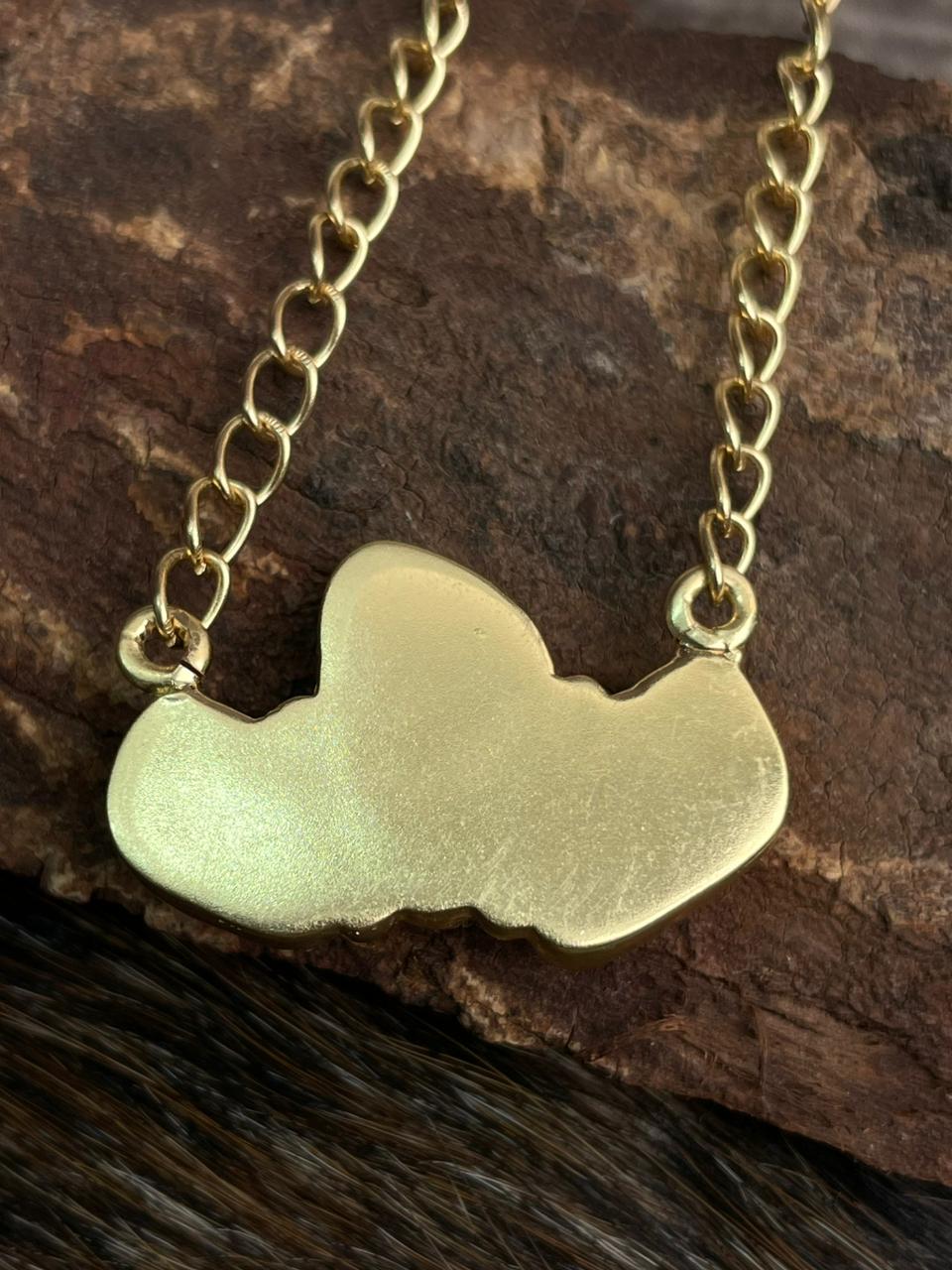 “The Golden Collection” Handmade Natural Golden Hills, Sonoran and Number 8 Turquoise Gold Plated Necklace