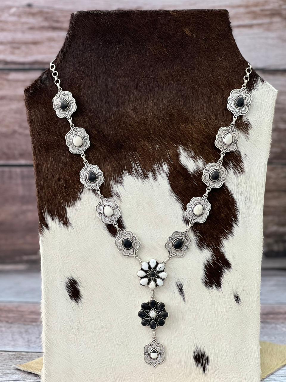 Handmade Sterling Silver White Buffalo Necklace "Signed Nizhoni"