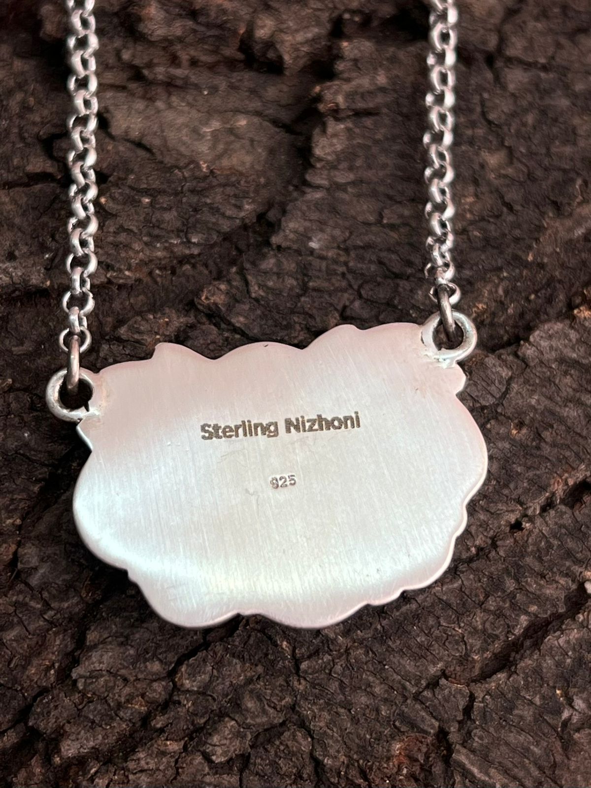 Handmade Sterling Silver Cotton Candy Necklace "Signed Nizhoni"