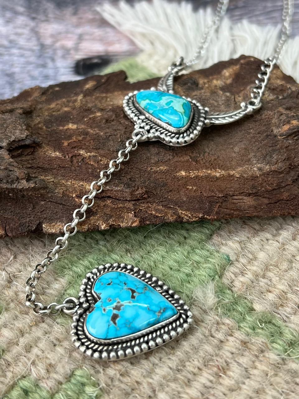 Handmade Sterling Silver Sierra Bella Necklace "Signed Nizhoni"