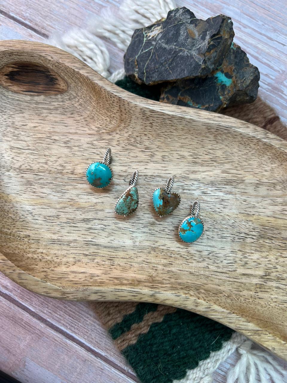 Handmade Sterling Silver Baja Turquoise Collection: Hat Pin "Signed Nizhoni"