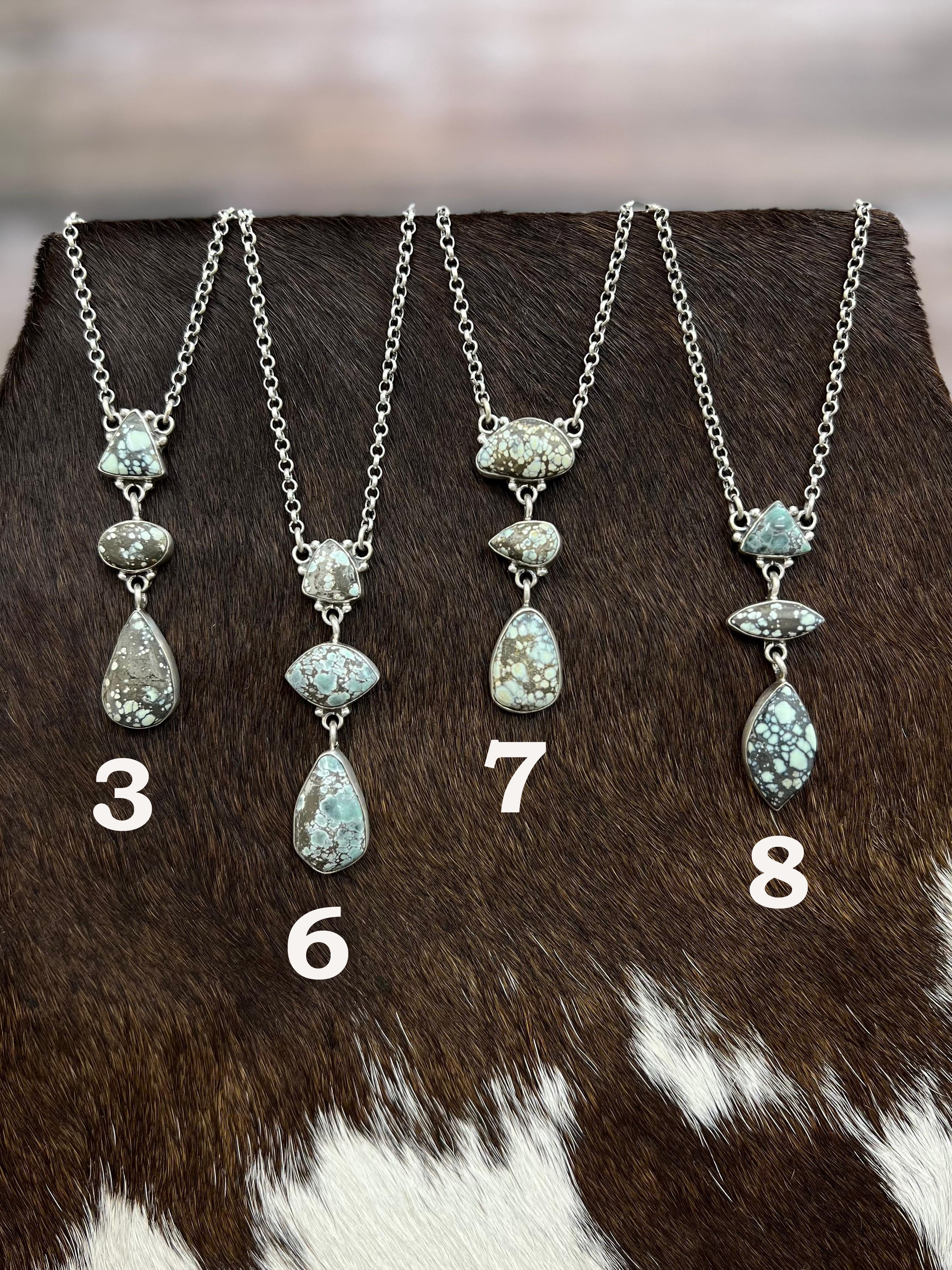 Handmade Sterling Silver Starfox Variscite Necklace Signed Nizhoni