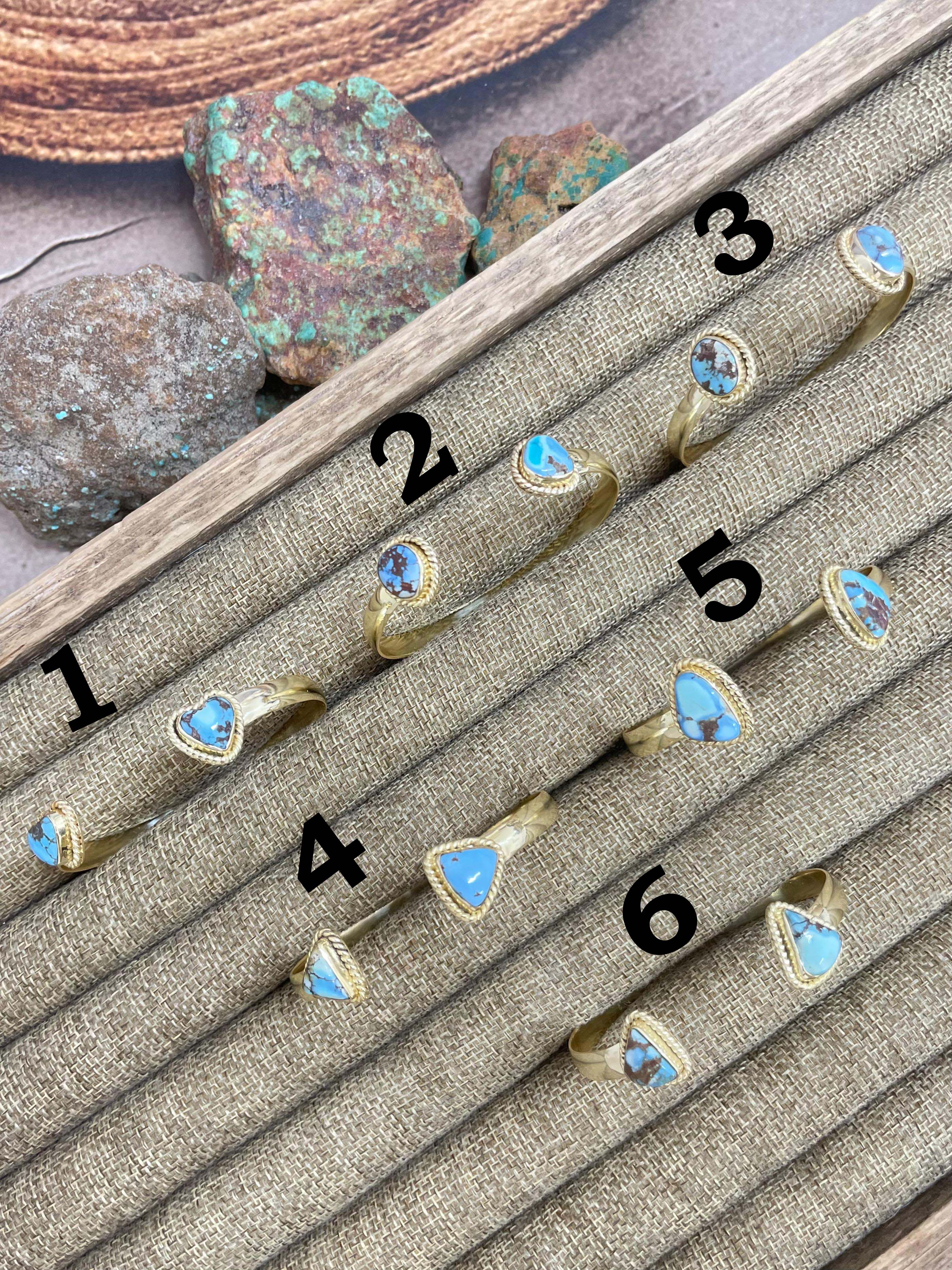 “The Golden Collection” Handmade Natural Gold Plated Golden Hills Turquoise Cuff Bracelet