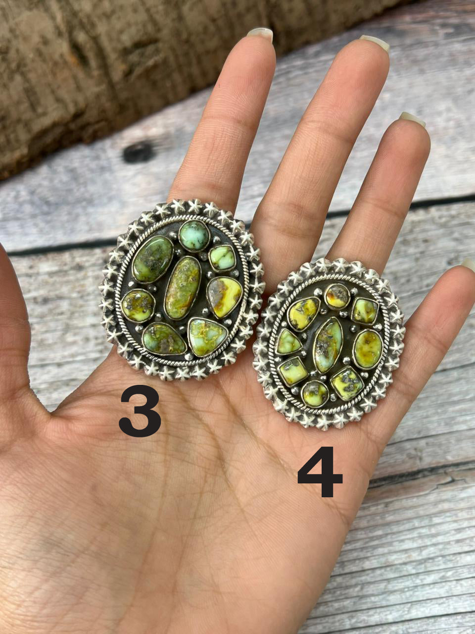 Handmade Sterling Silver Multi Stones Adjustable Ring "Singed Nizhoni"