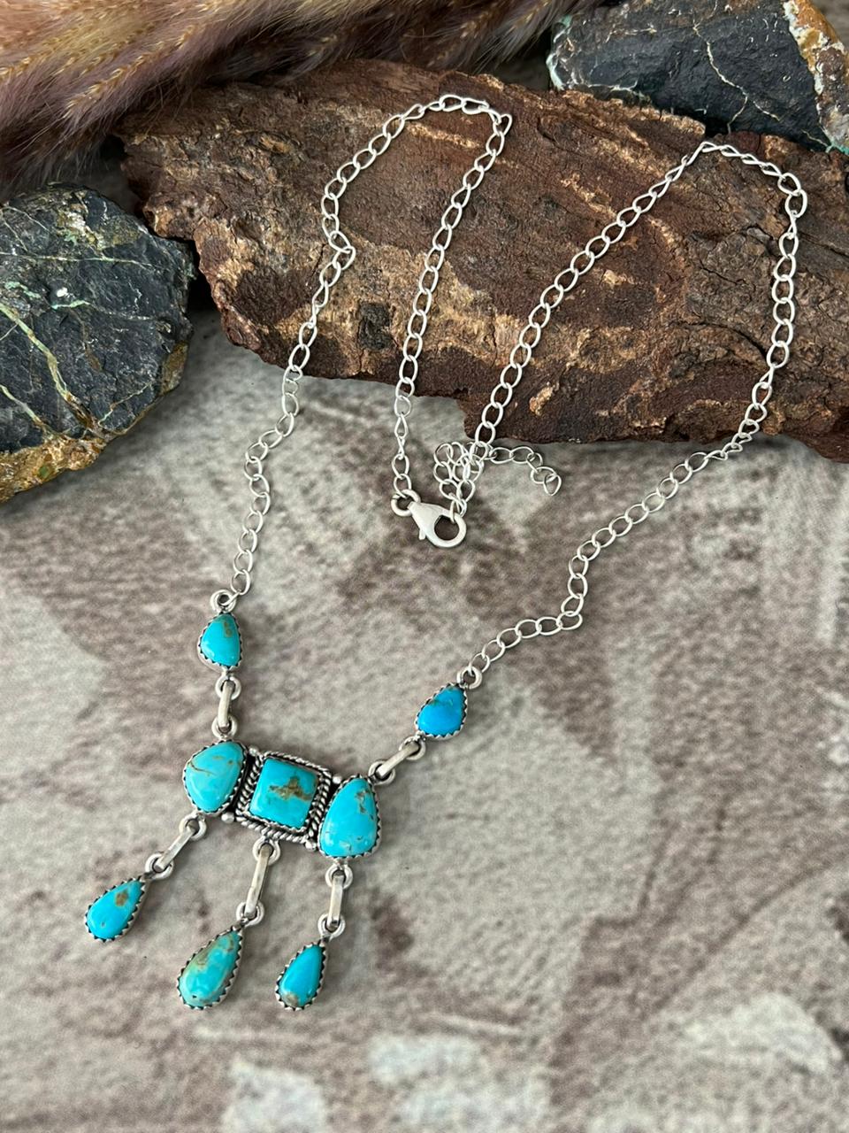 Handmade Sterling Silver Santa Maria Necklace "Signed Nizhoni"