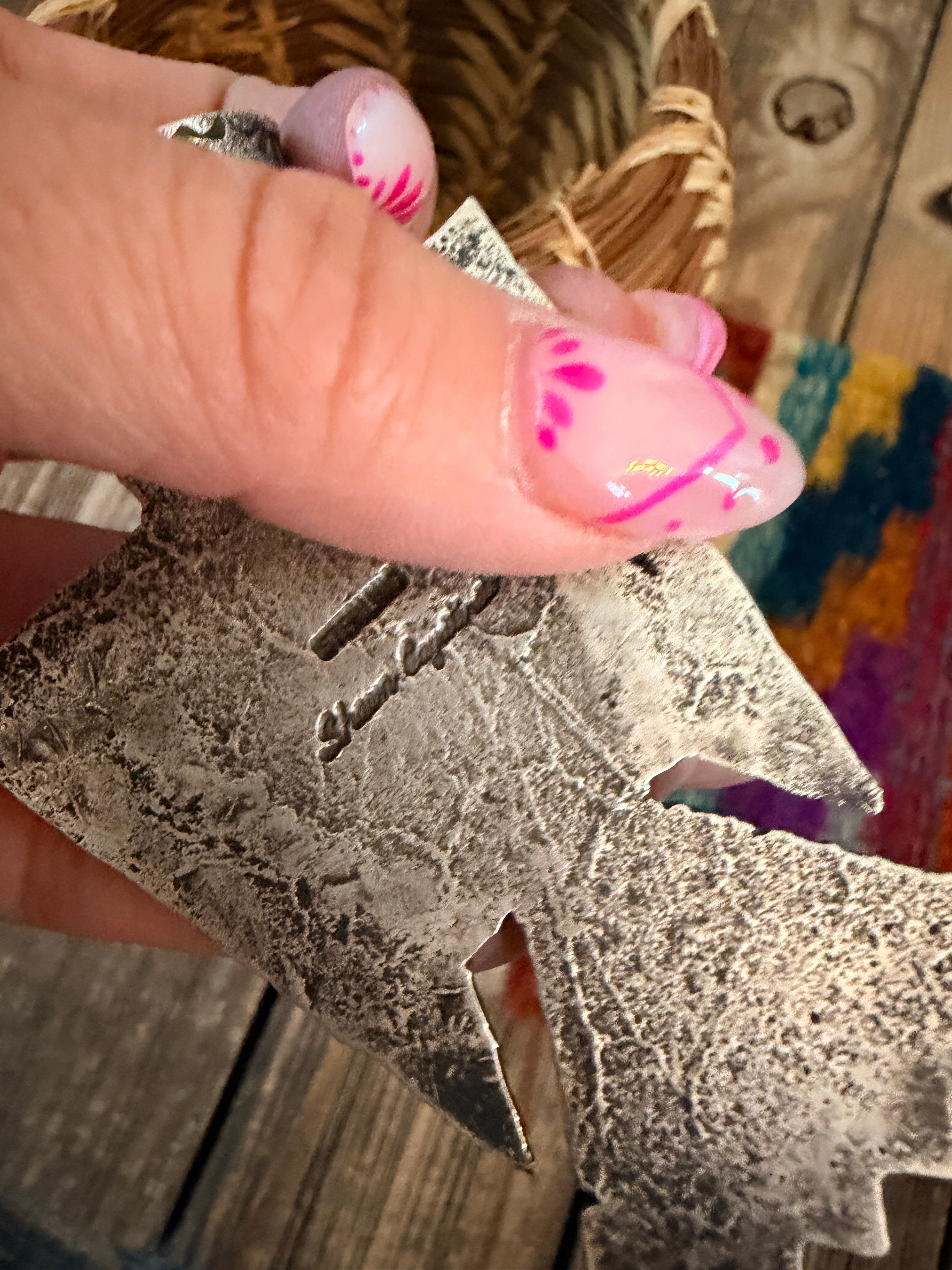 Handcrafted Sterling Silver & Turquoise Thunderbird Pendant by Shawn Cayatineto