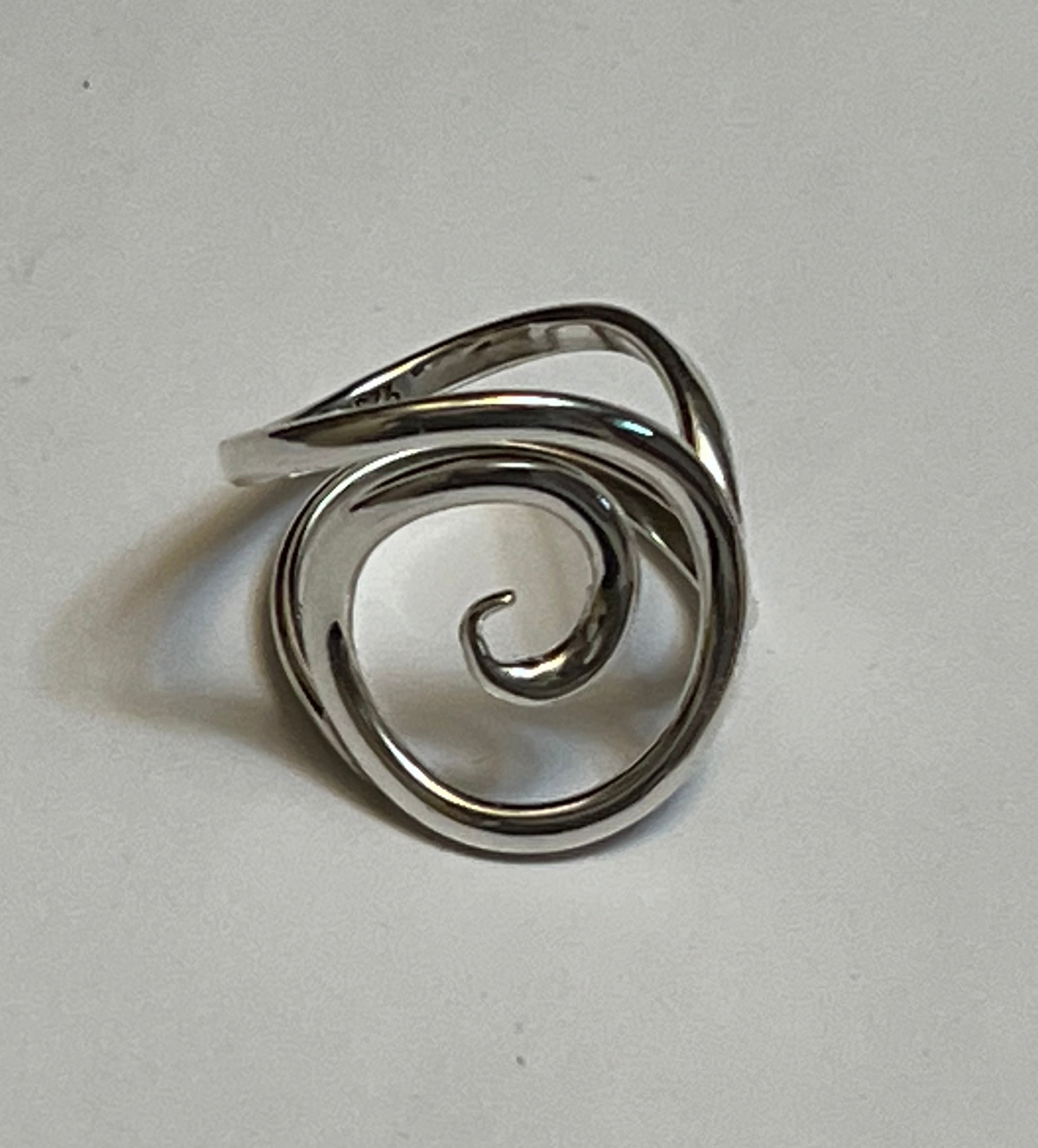 Spiral Sterling Silver Ring