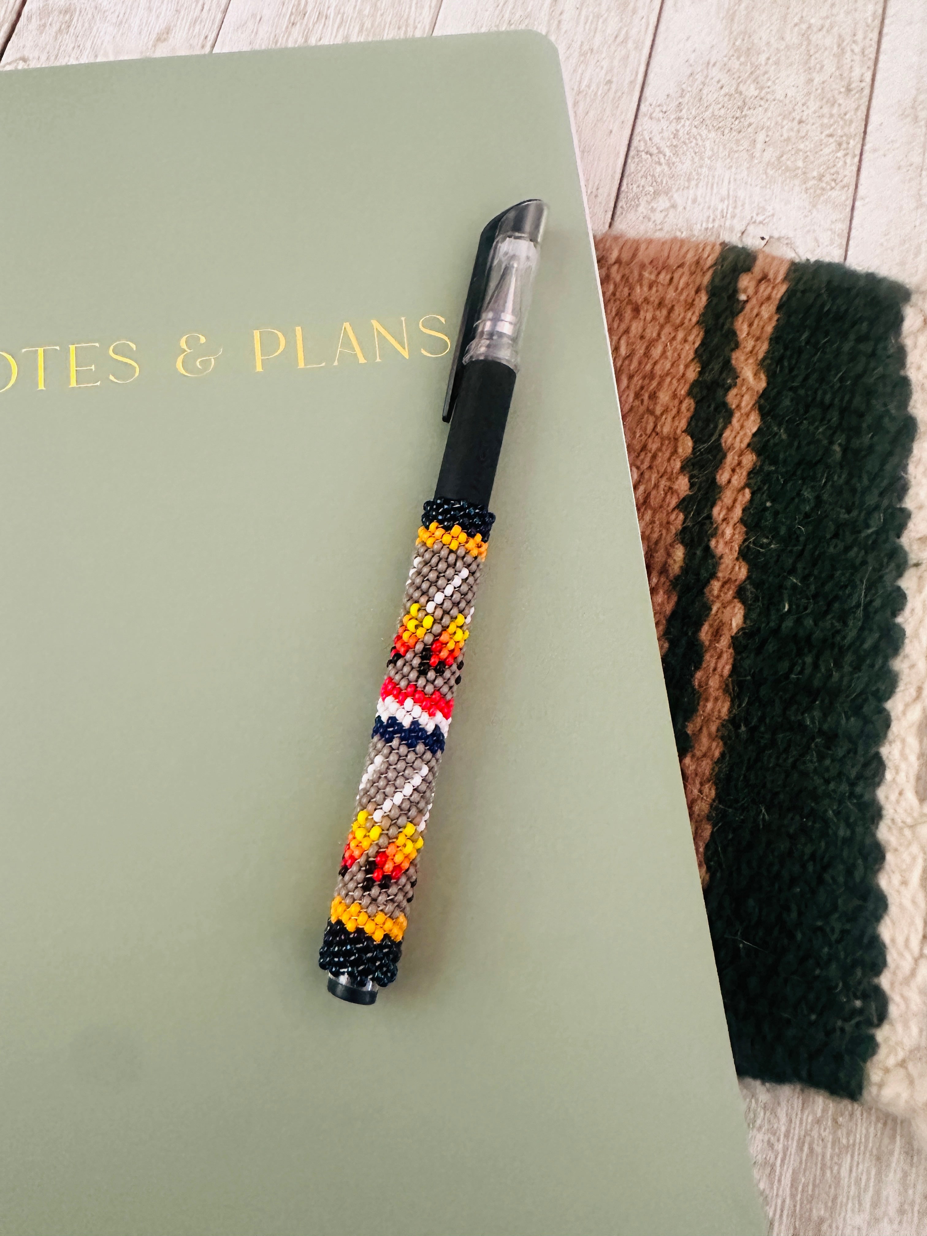 Handcrafted Muticolor Beaded Pen