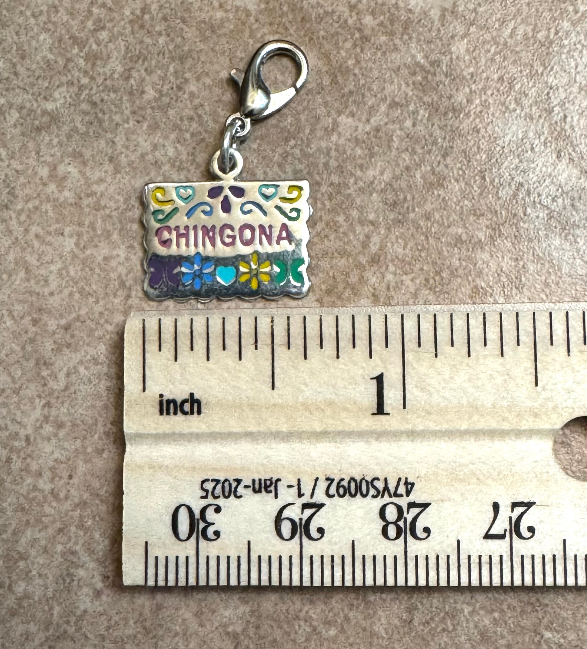 Multicolored Tough Girl Sterling Silver Charm