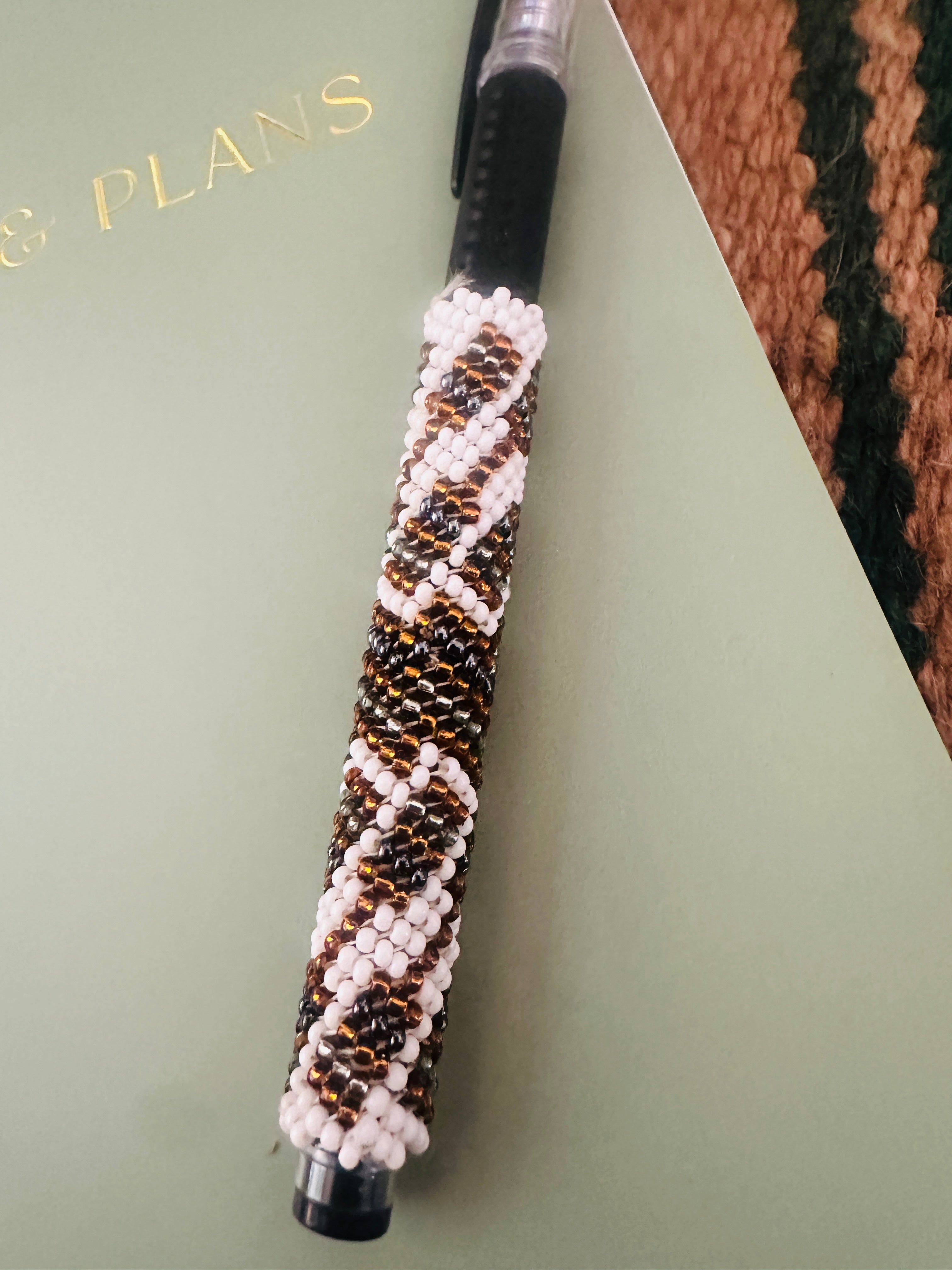 Handcrafted Muticolor Beaded Pen