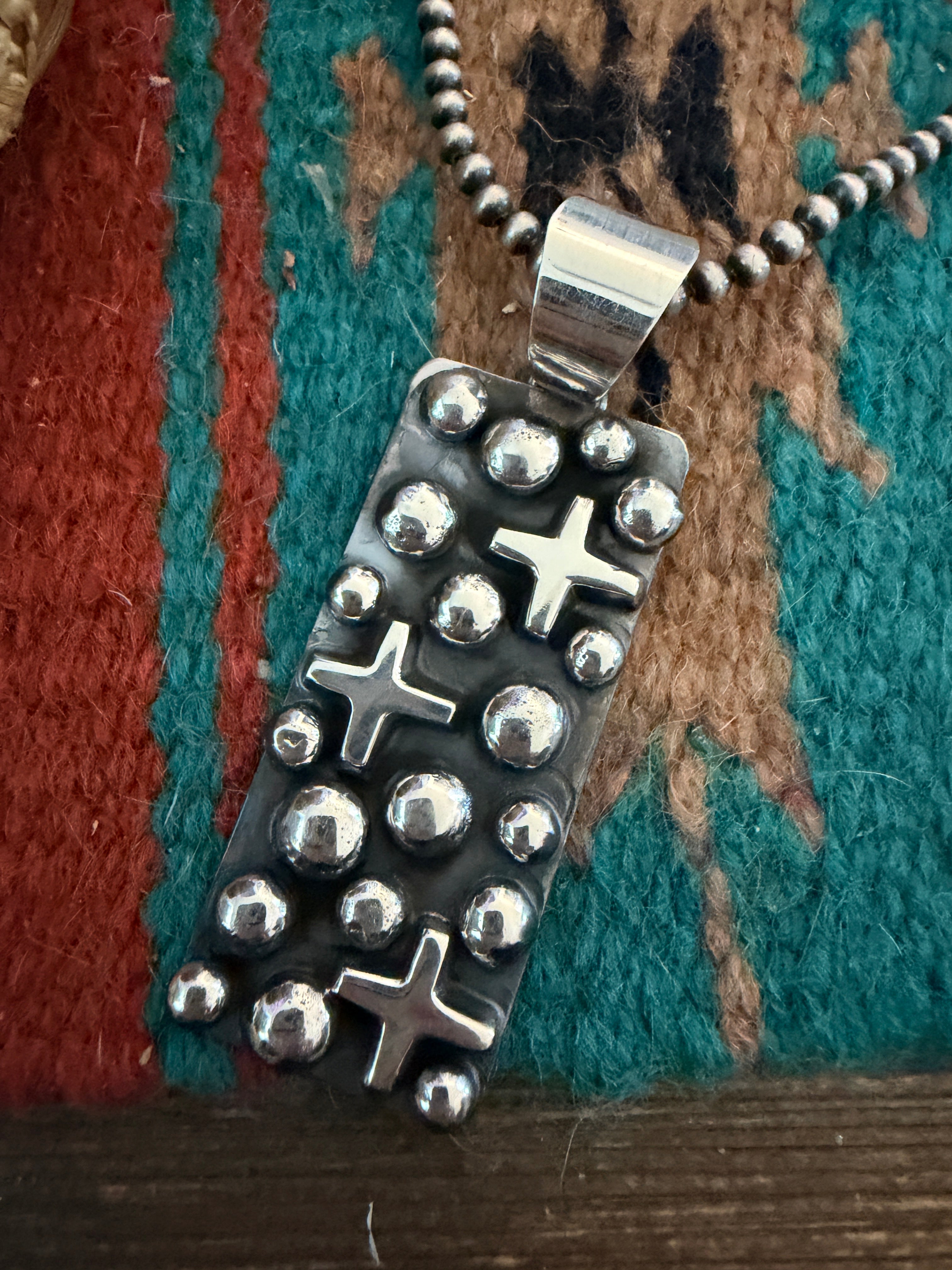 Handcrafted Sterling Silver Cross Pendant by Chimney Butte