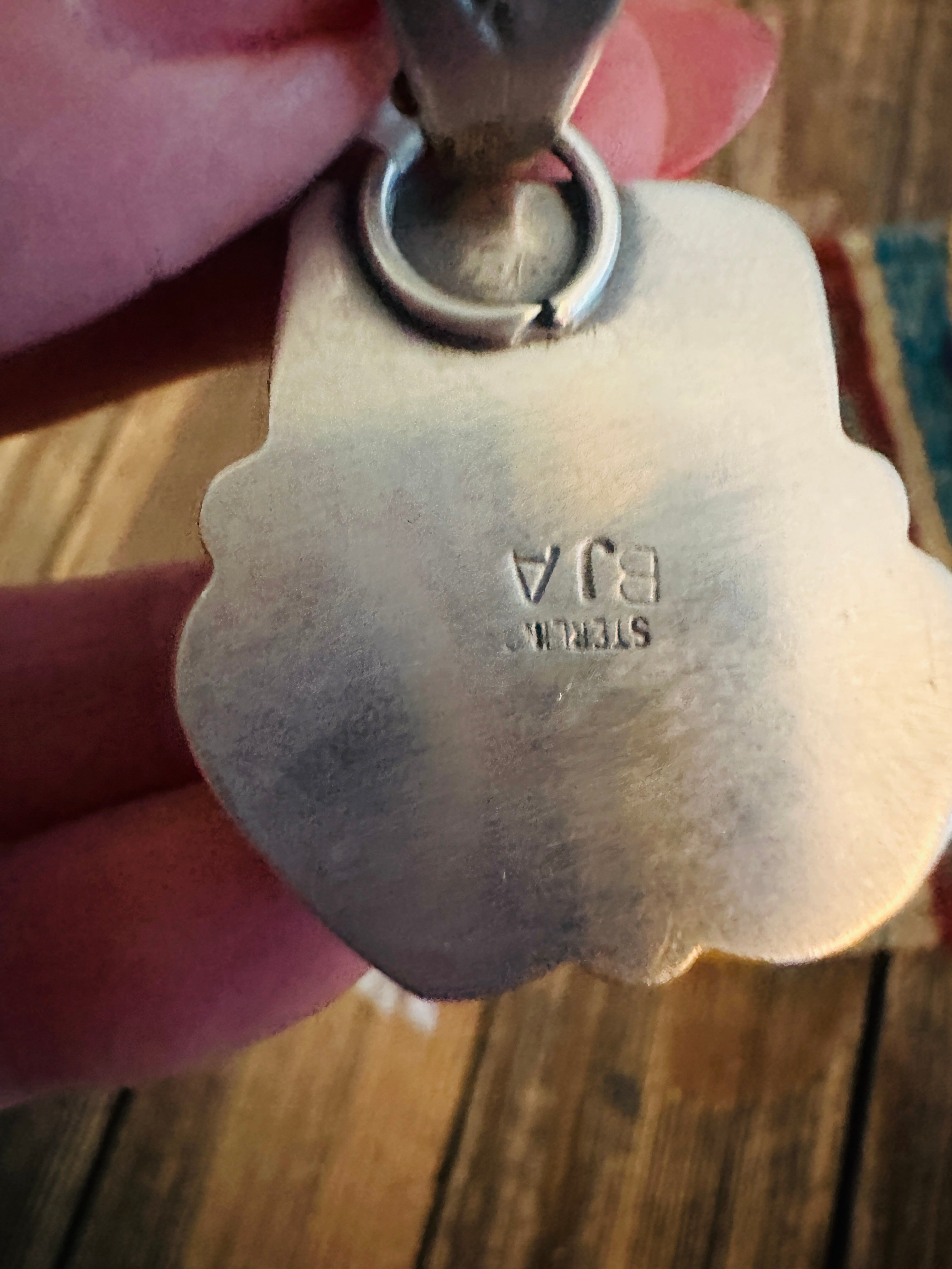 Handcrafted Sterling Silver and Multi Stone Cluster Pendant