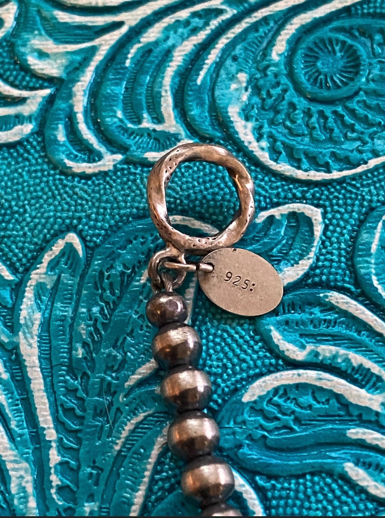 Handcrafted Sterling Silver Pearls 4mm Beaded Bracelet 7.5 inch