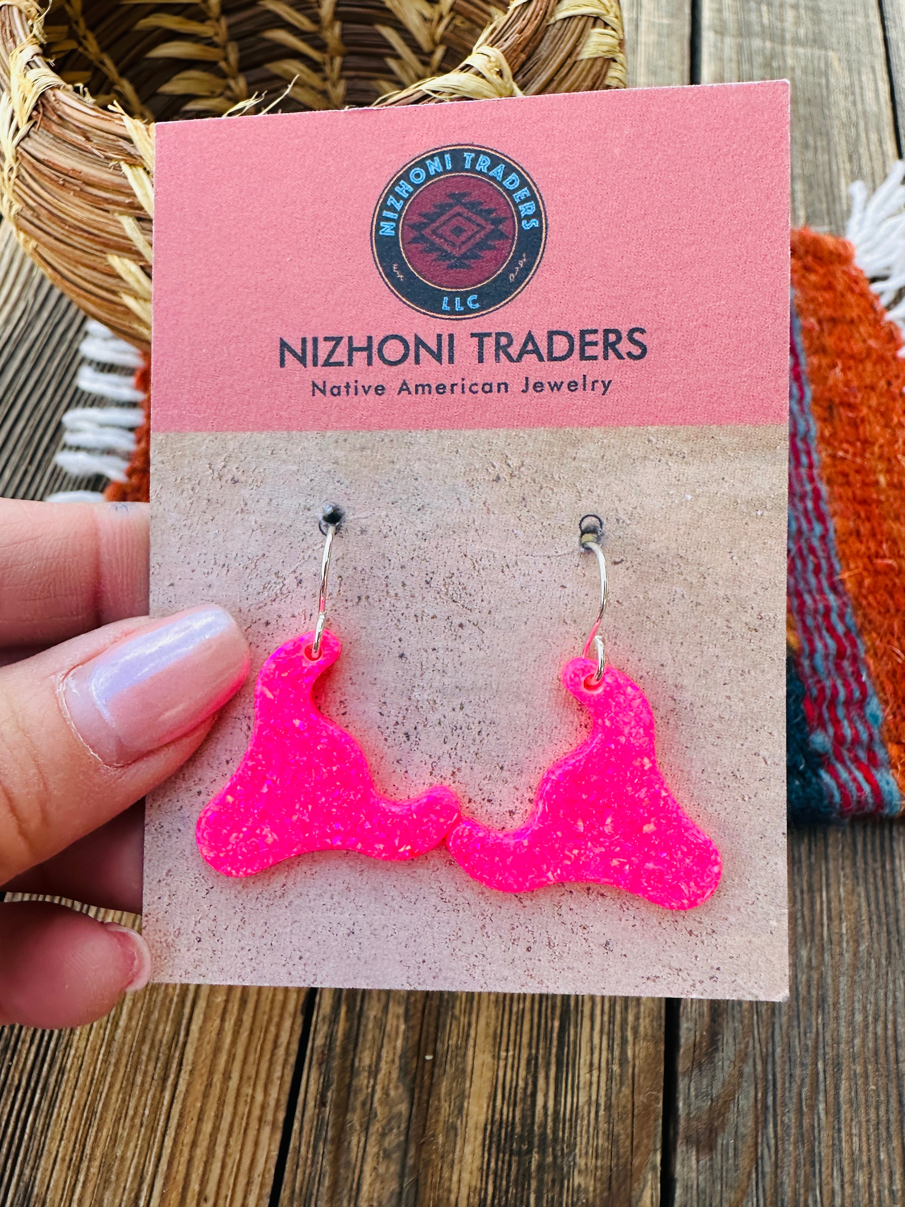 Handcrafted Sterling Silver & Opal Bullhead Dangle Earrings