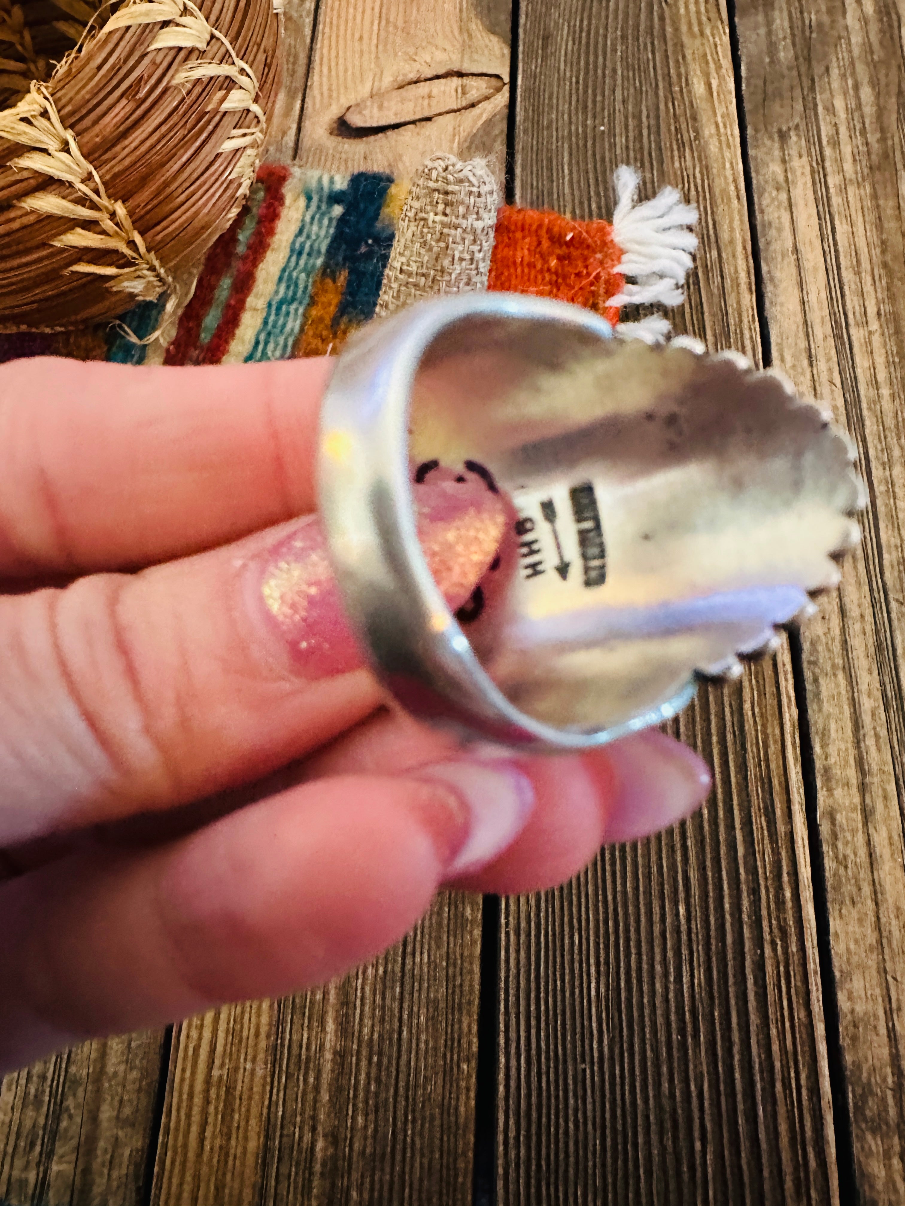 Handcrafted Sterling Silver Ring by Harry H. Begay