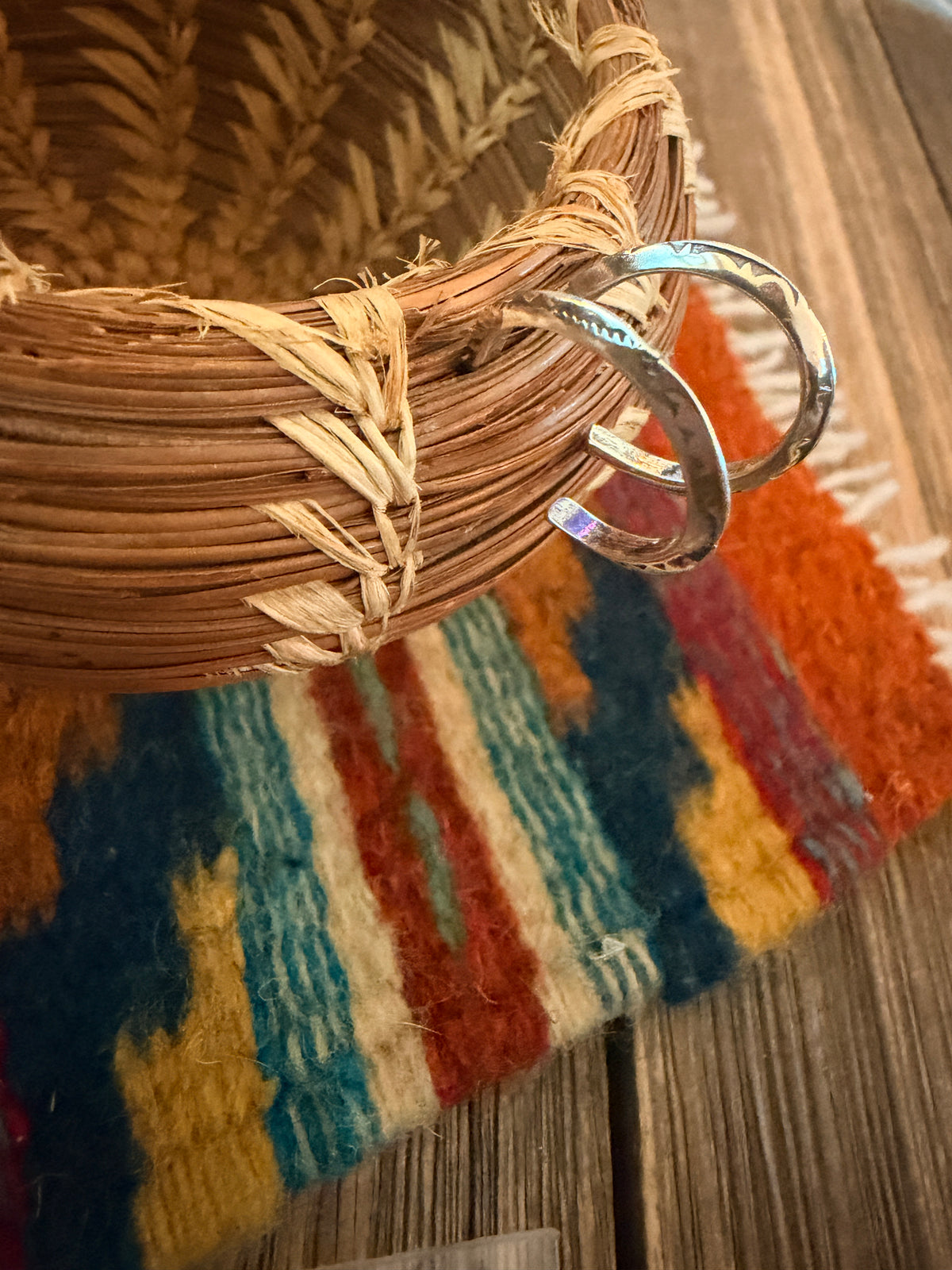 Handcrafted Sterling Silver Hoop Earrings