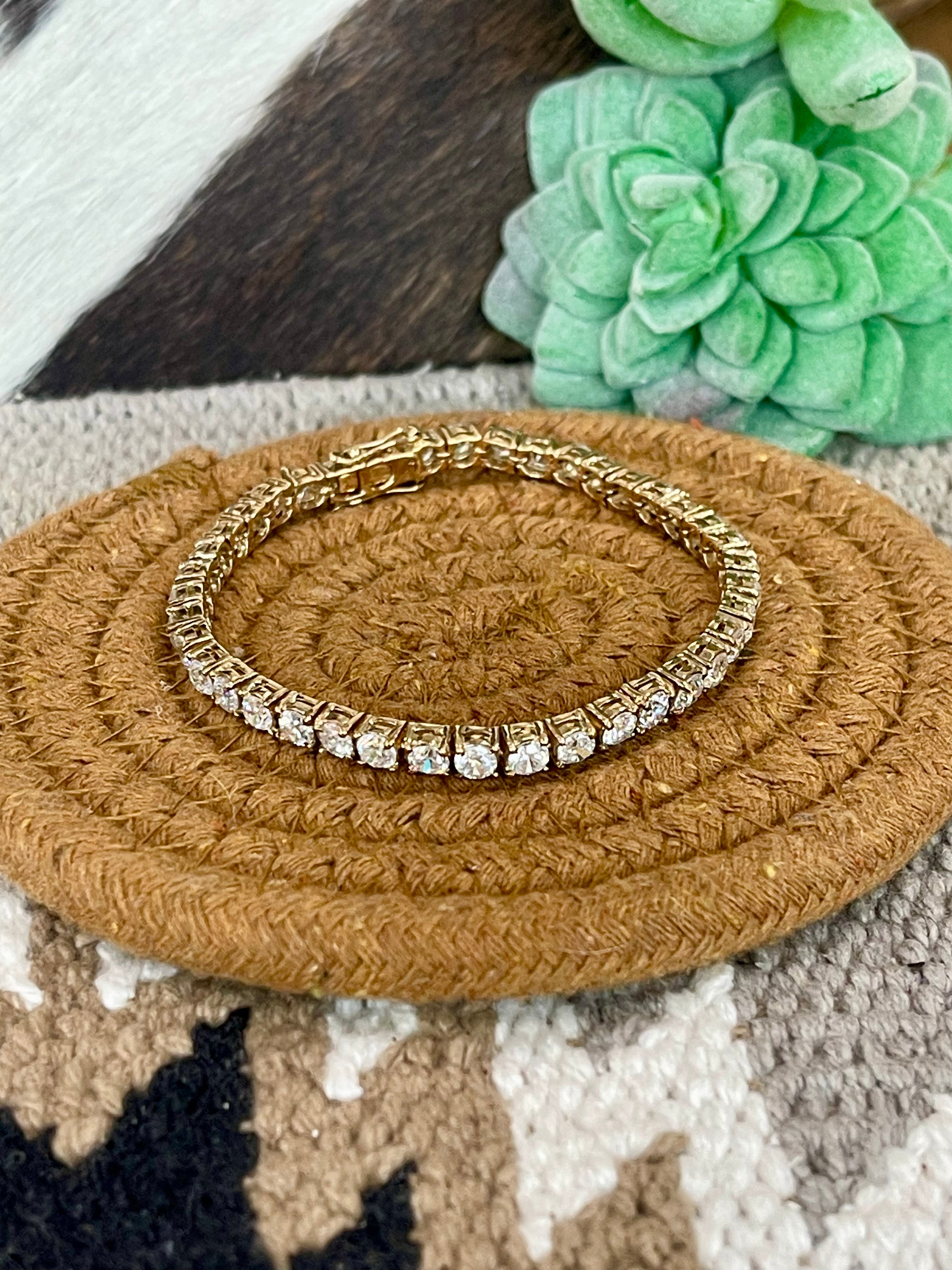 Vintage Gold Plated Chain Bracelet