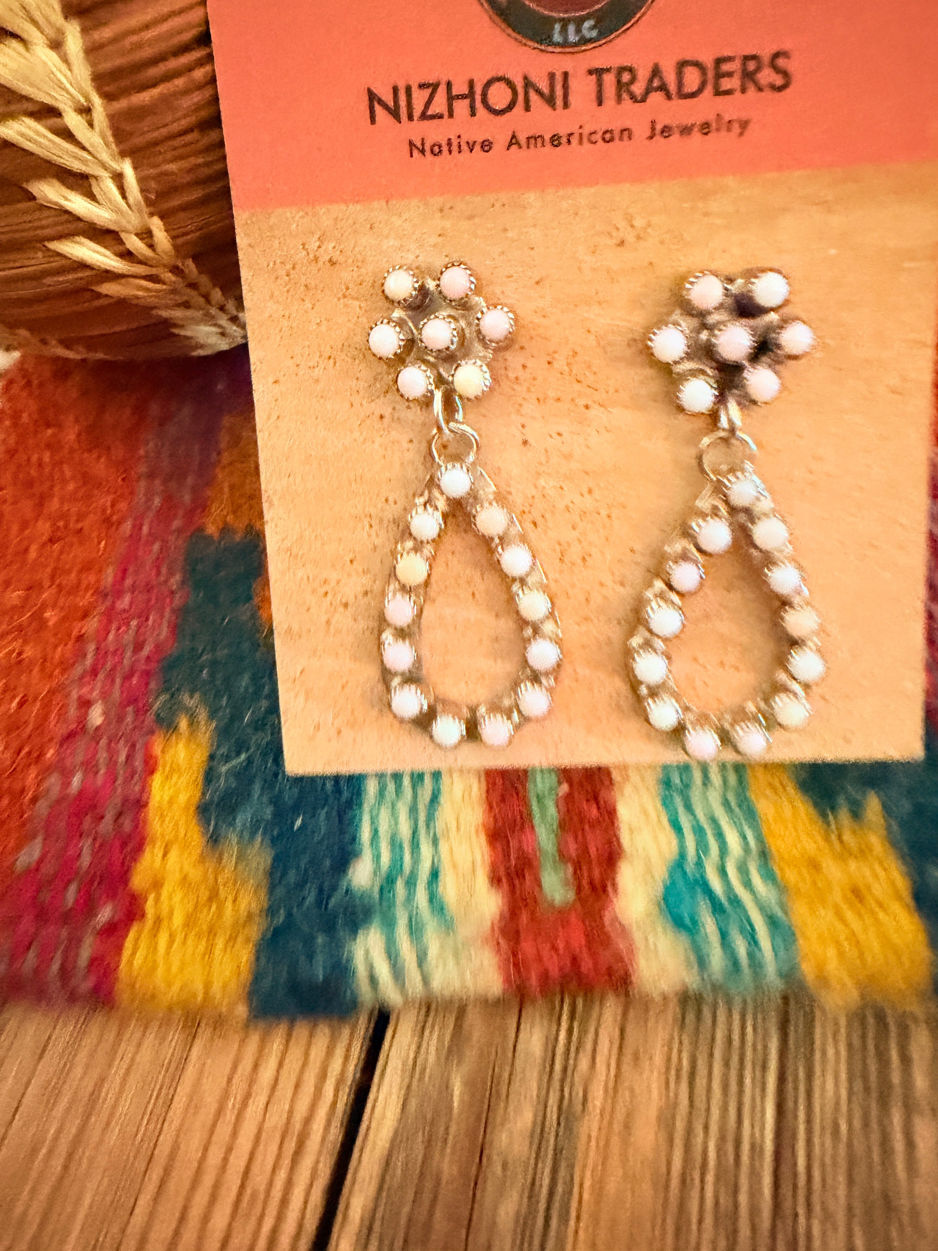 Handcrafted Queen Pink Conch & Sterling Silver Dangle Earrings