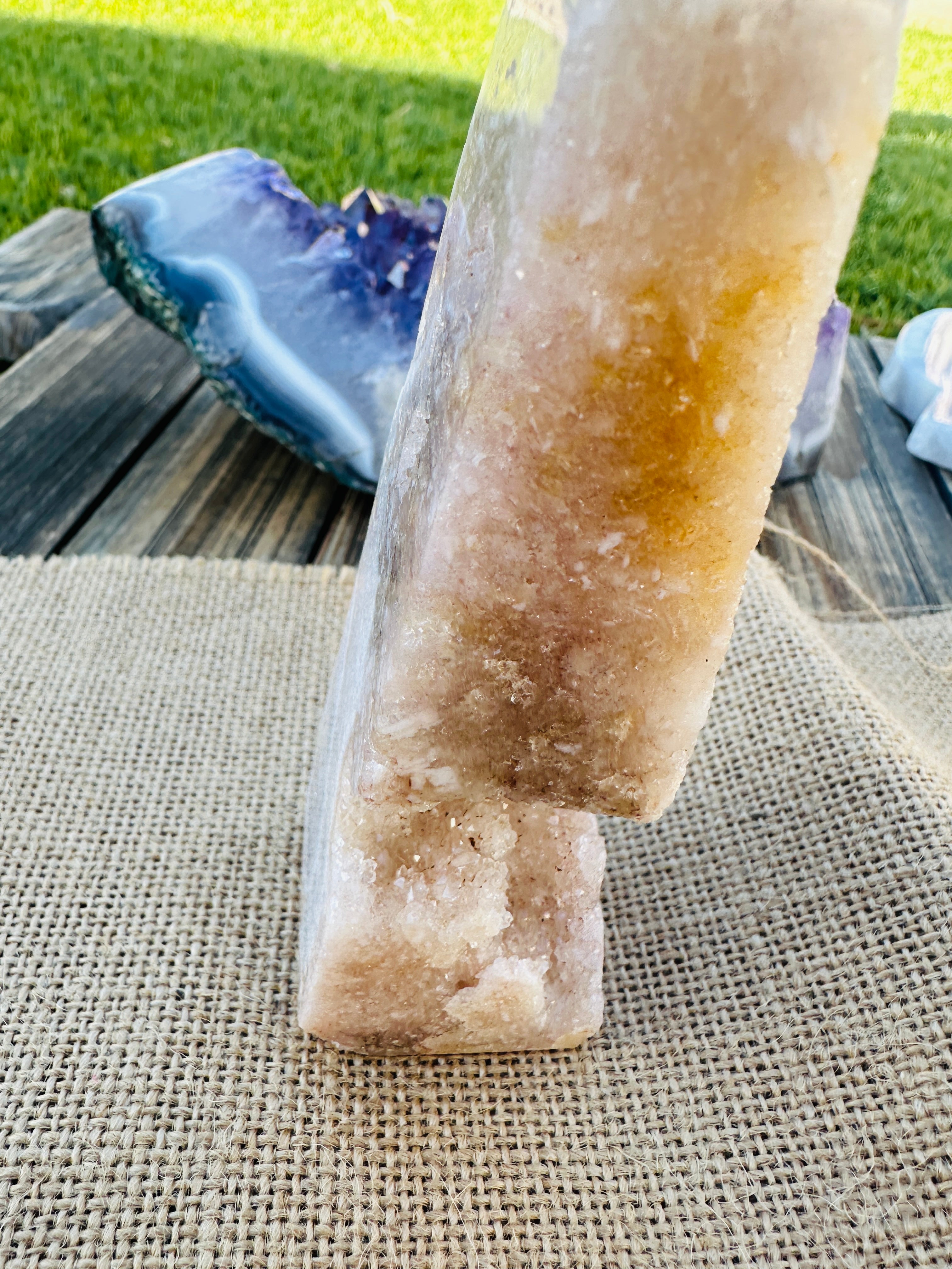 ✨ Nizhoni Crystals ✨ Pink Amethyst Tower