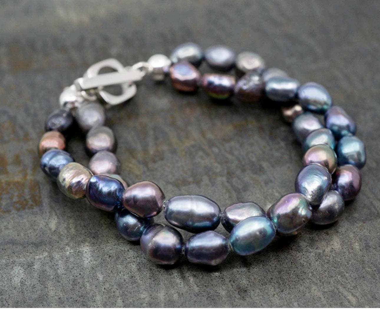 Double Strand Mystic Pearl Bracelet