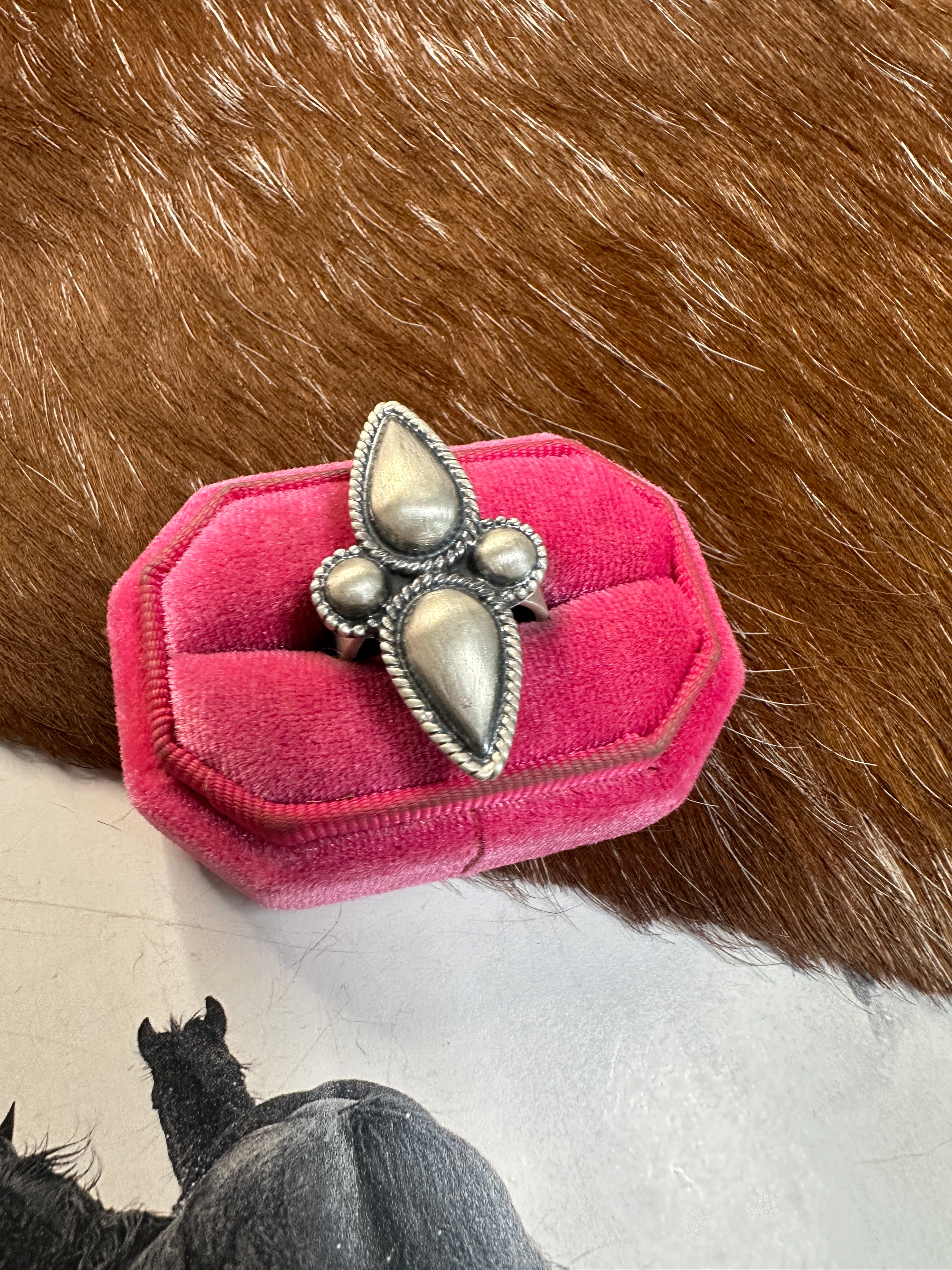 Beautiful Handmade Sterling Silver Adjustable Ring