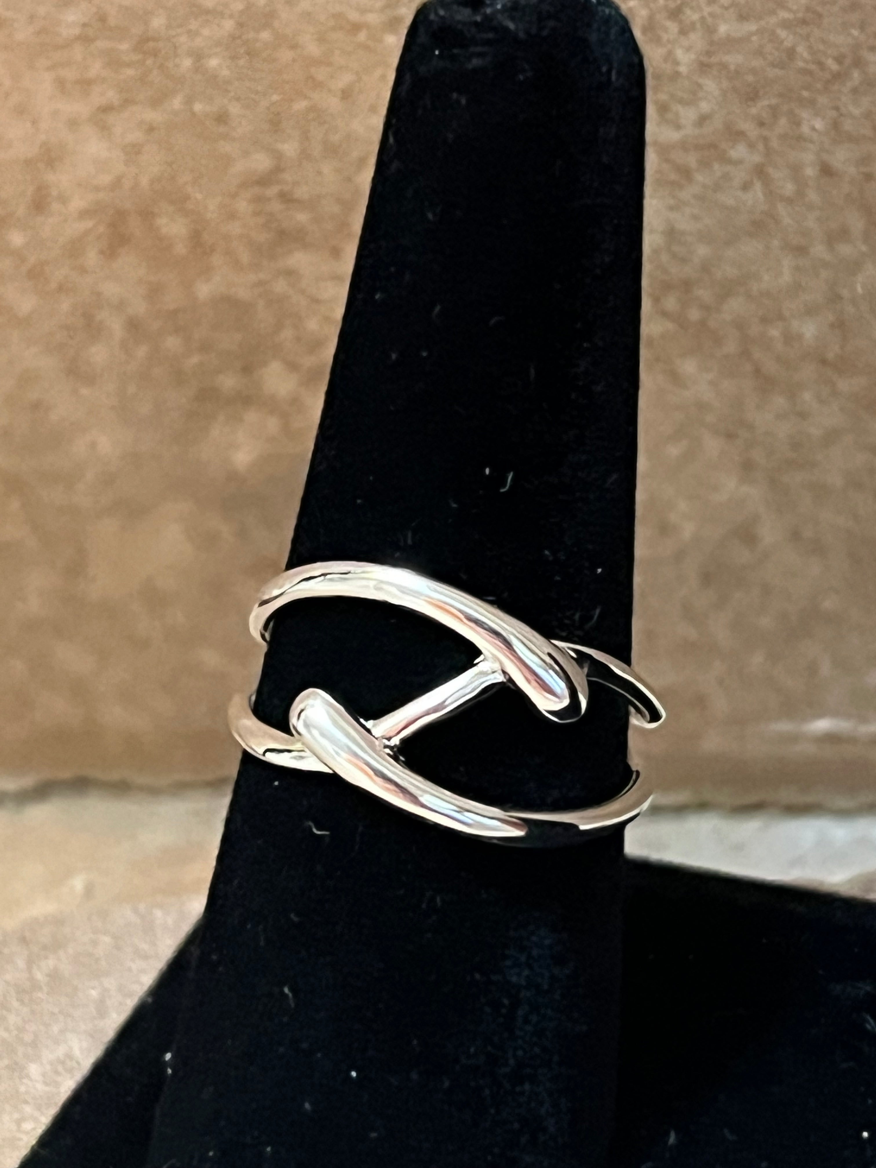 Dainty Two Strand Sterling Silver Ring