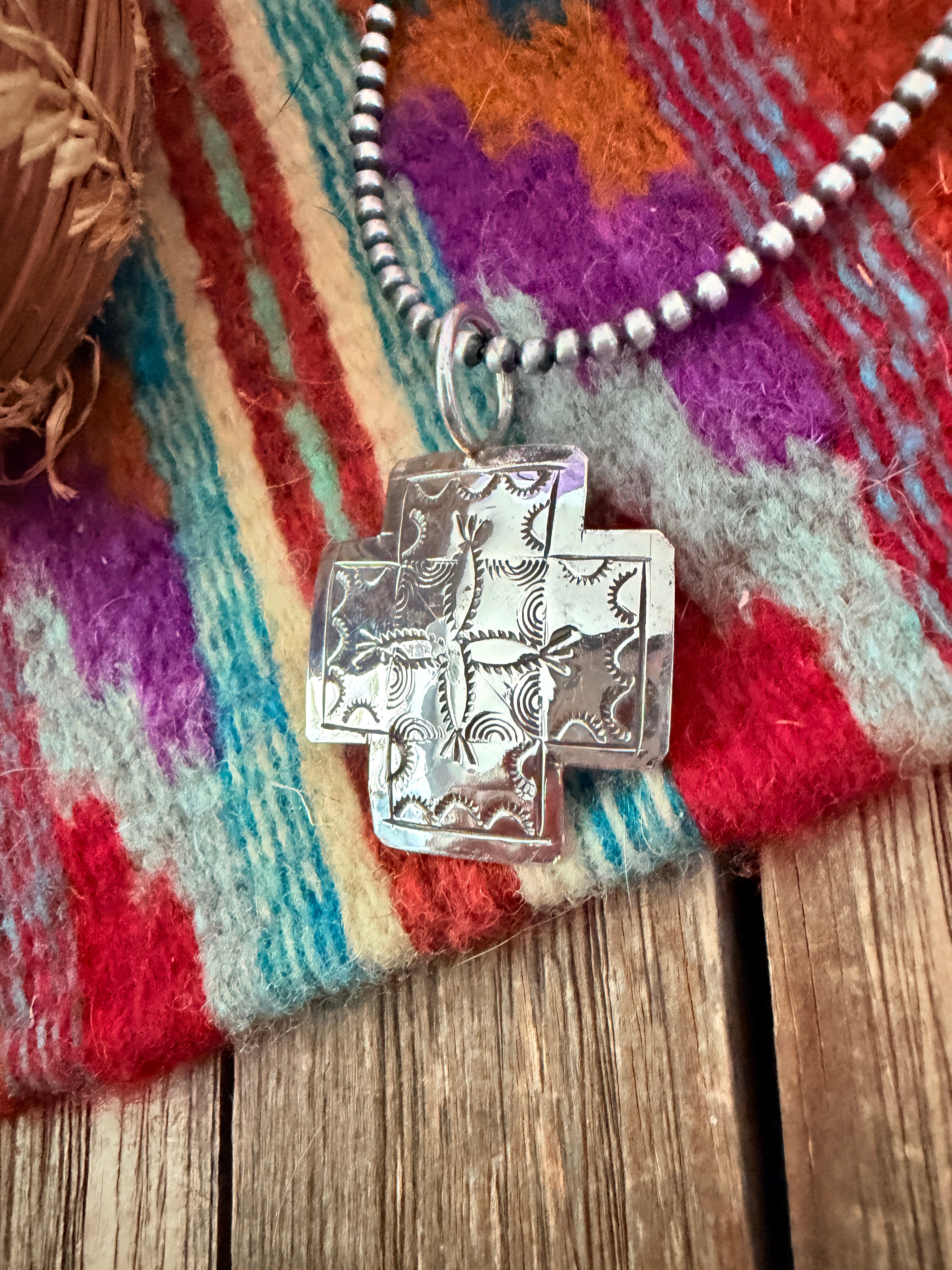 Handcrafted Sterling Silver Cross Pendant