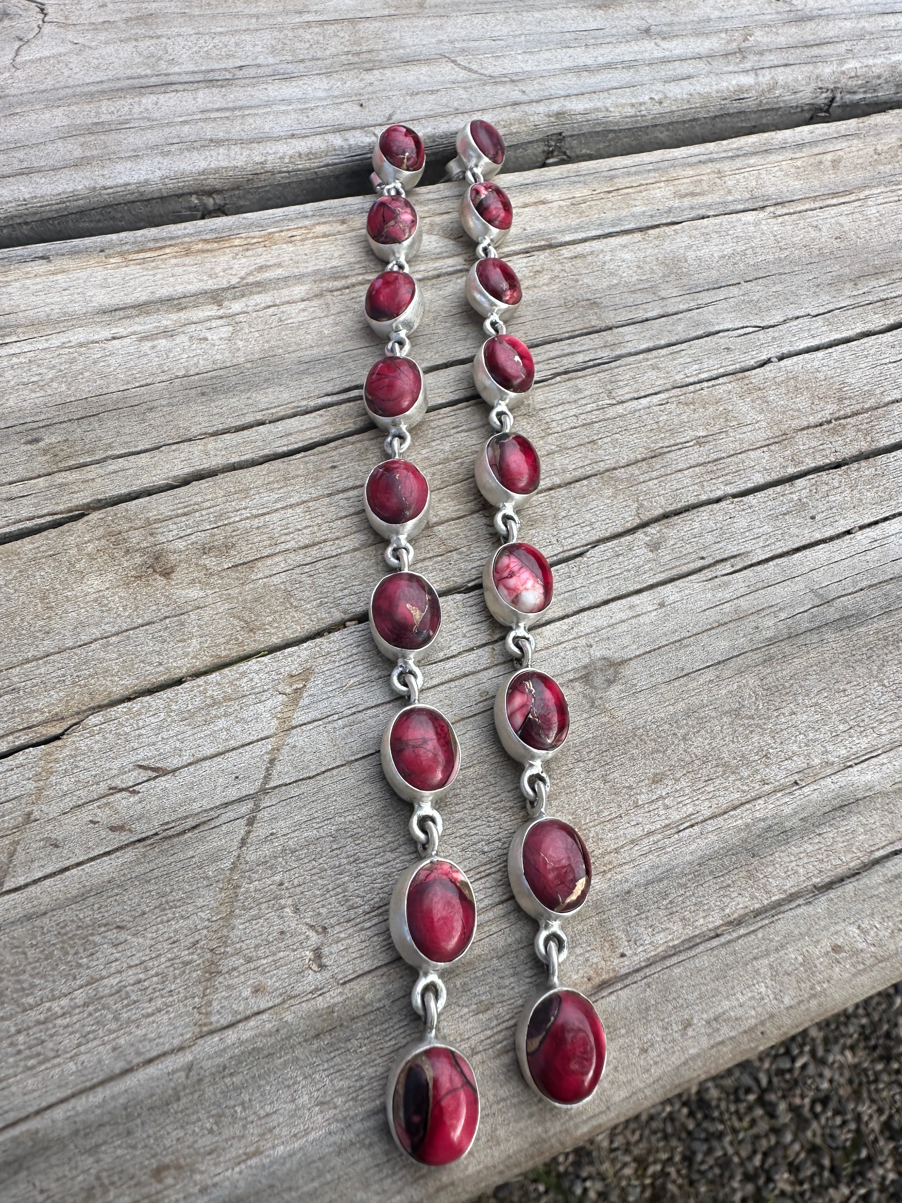 Dahlia Rose Handmade Sterling Silver Honky Tonk Dangles