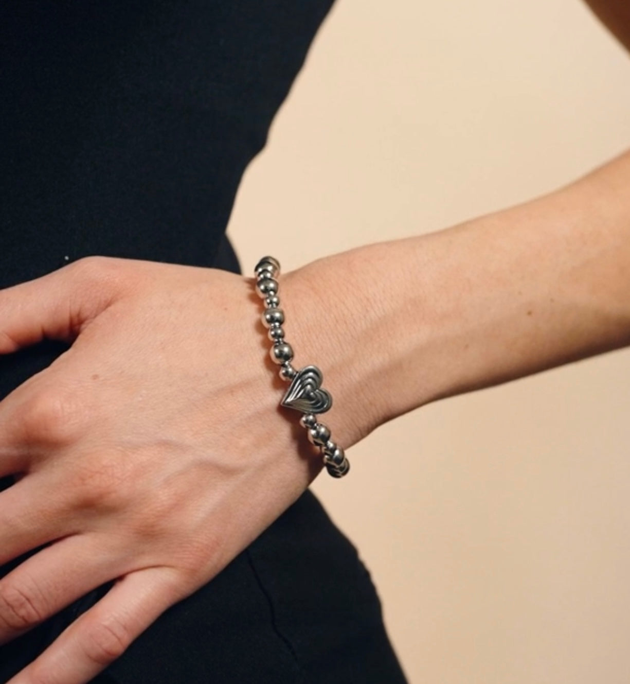 Beating Heart Beaded Bracelet