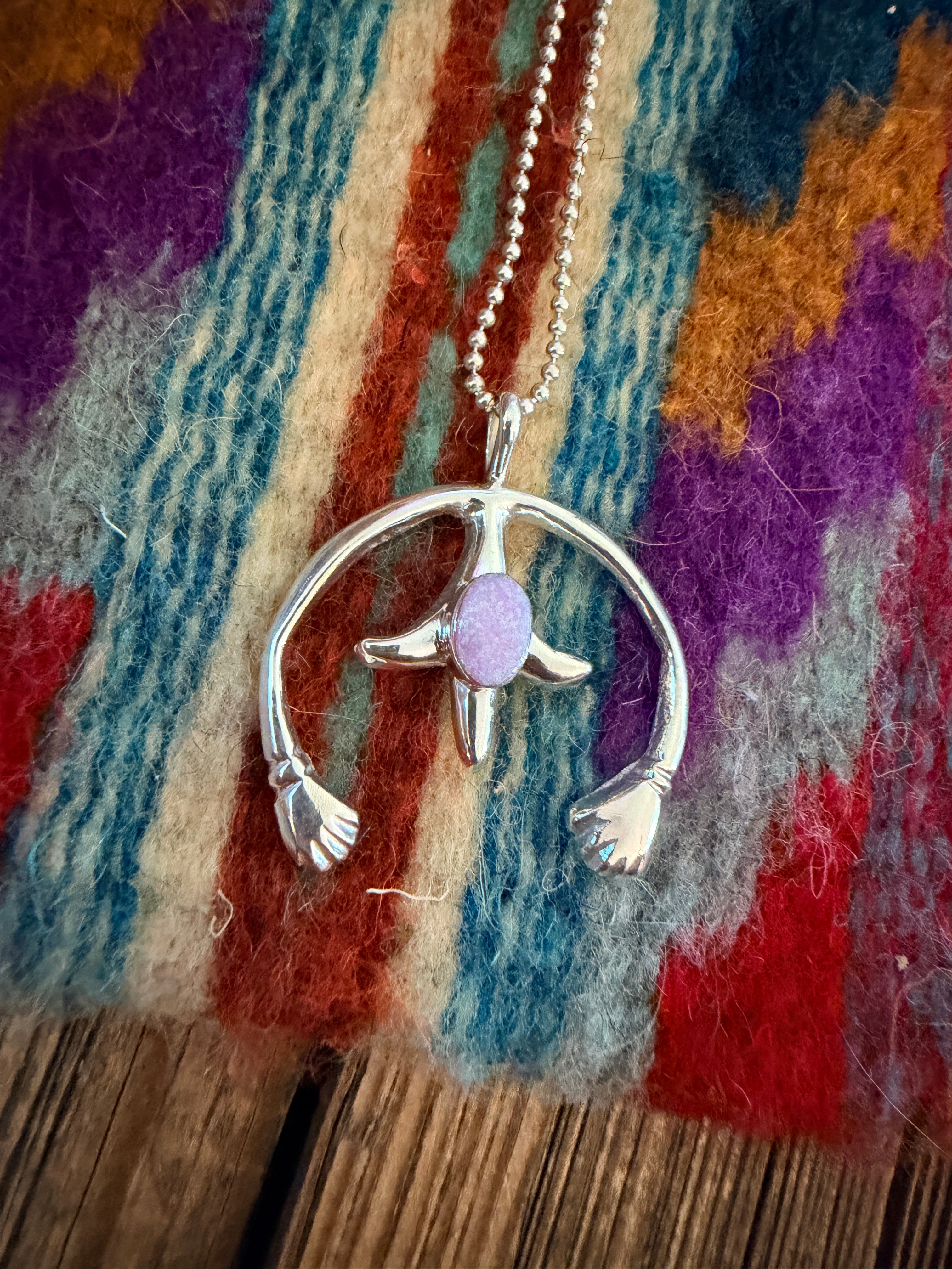 Handcrafted Sterling Silver & Opal Naja Pendant by Joseph Martinez