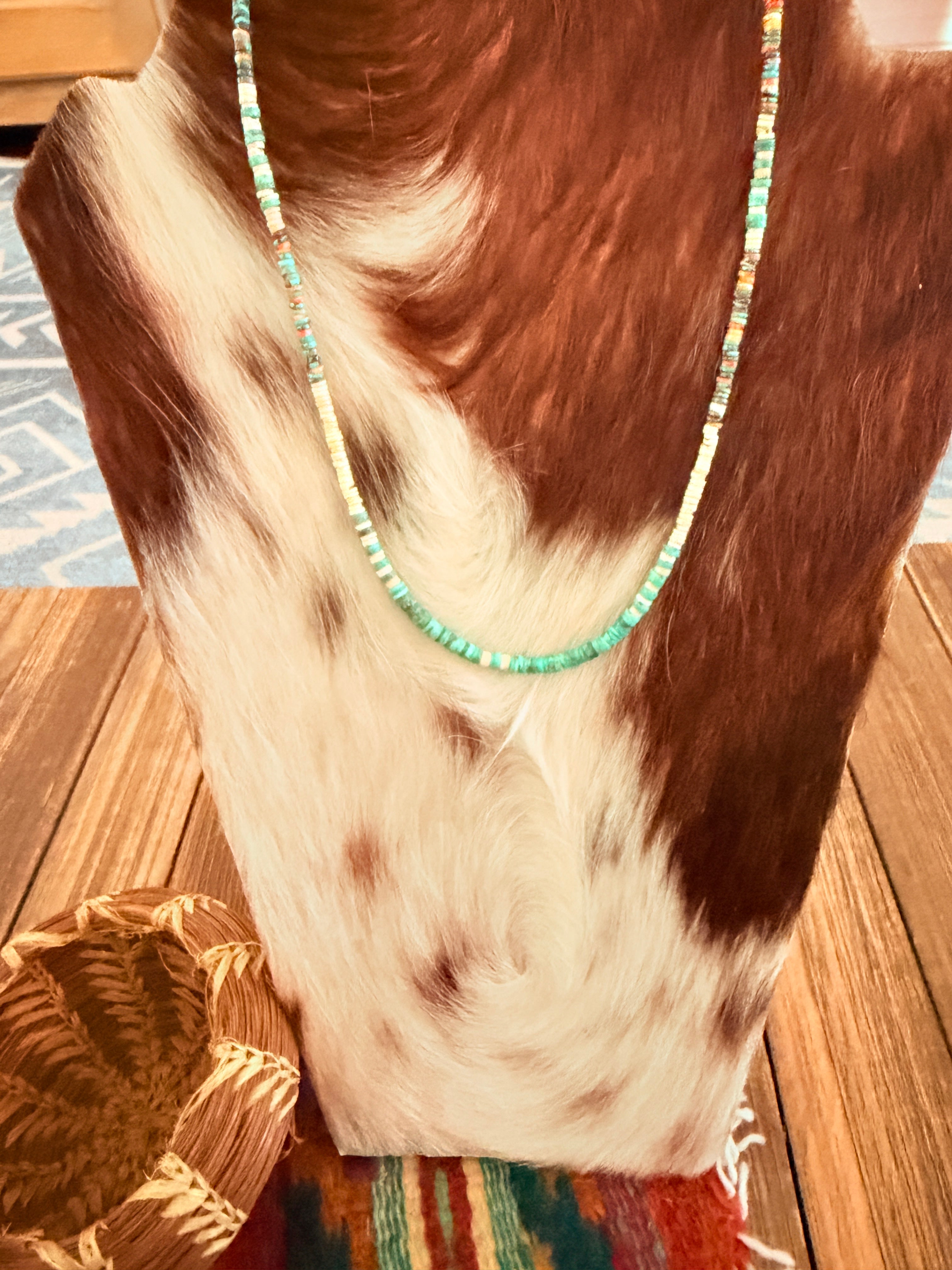 Handcrafted Multi Stone 18” Beaded Necklace