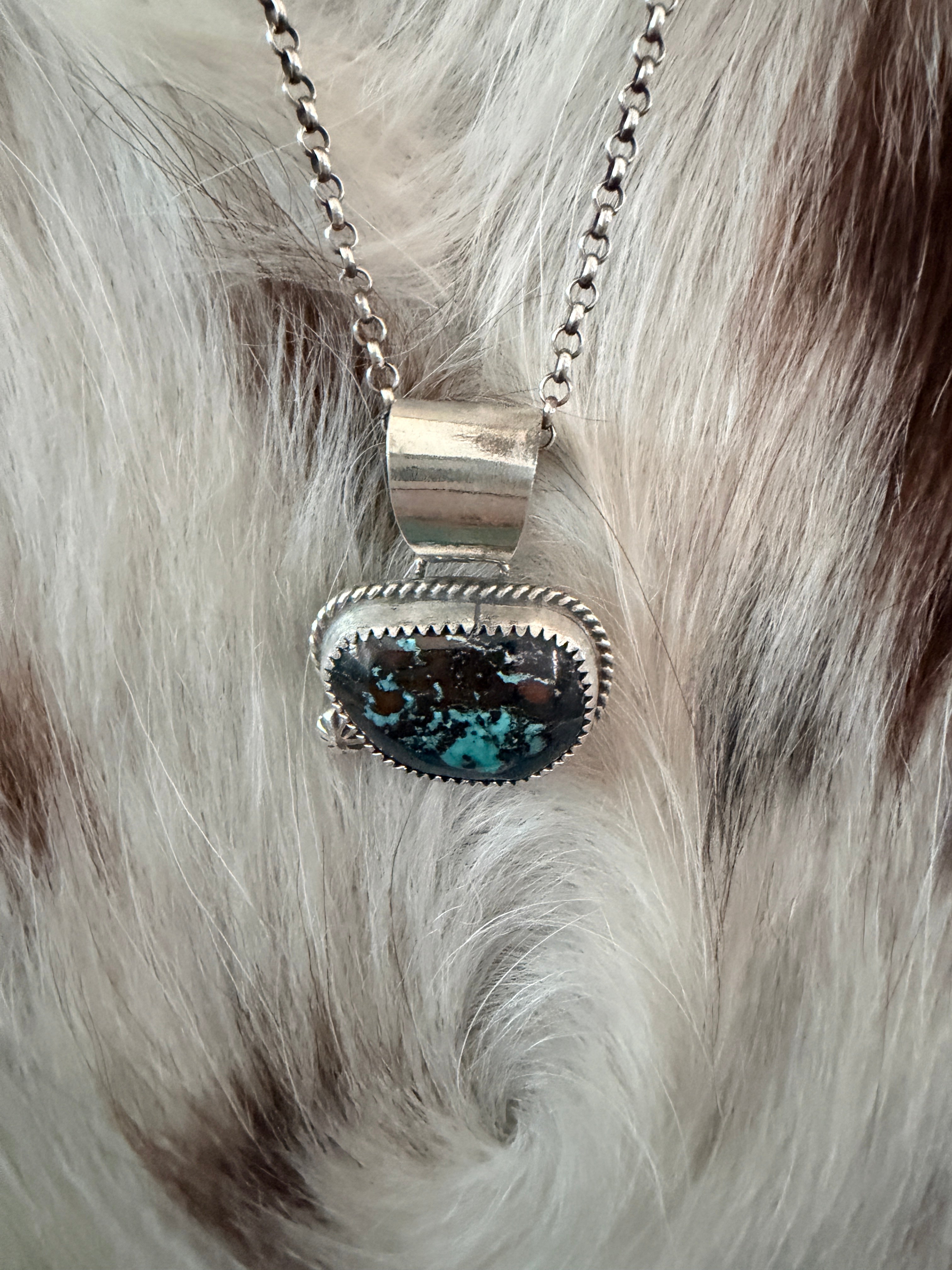 Handmade Sterling Silver & Turquoise Necklace