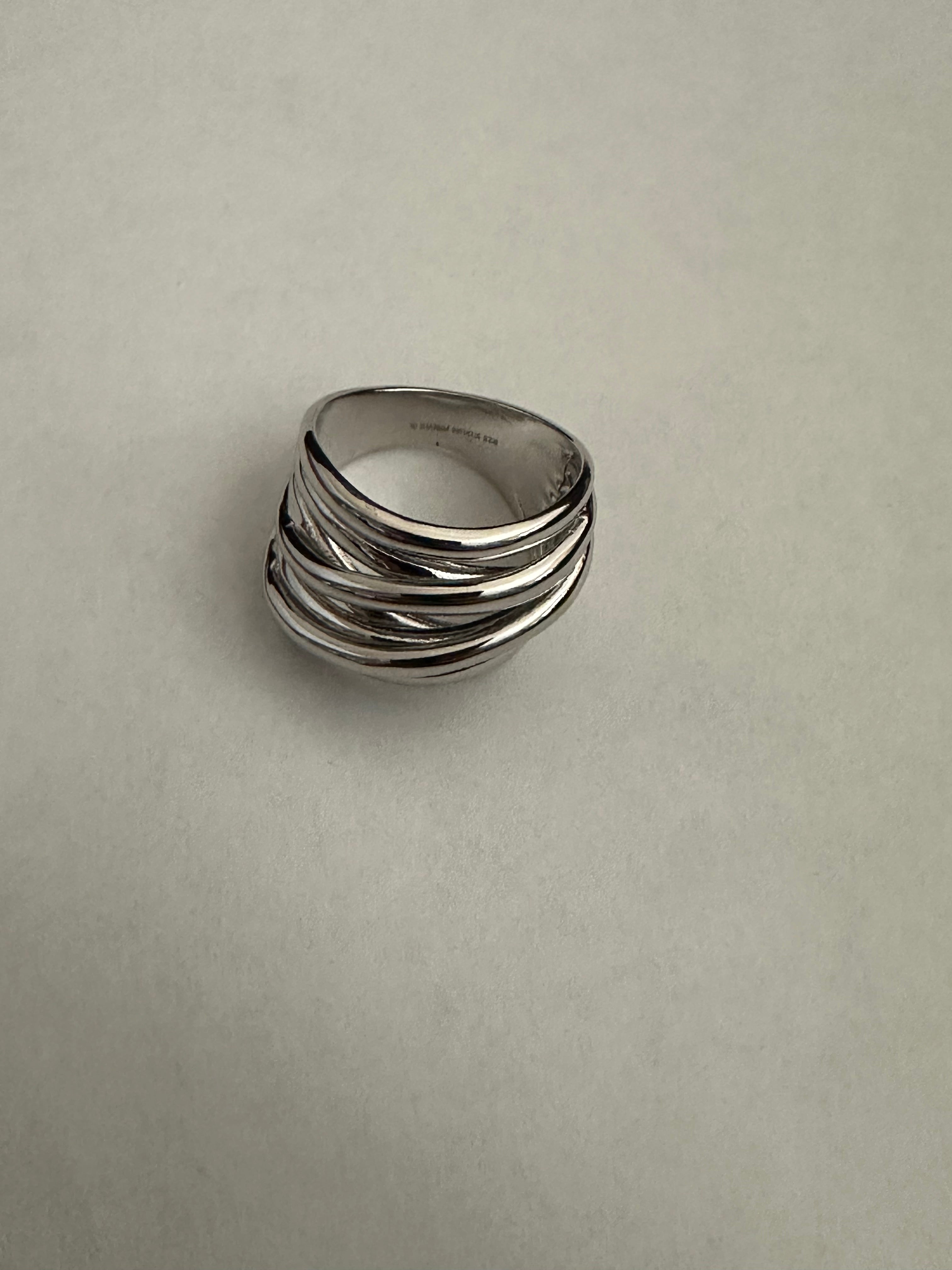 Sterling Silver Rebecca Layered Stacking Ring