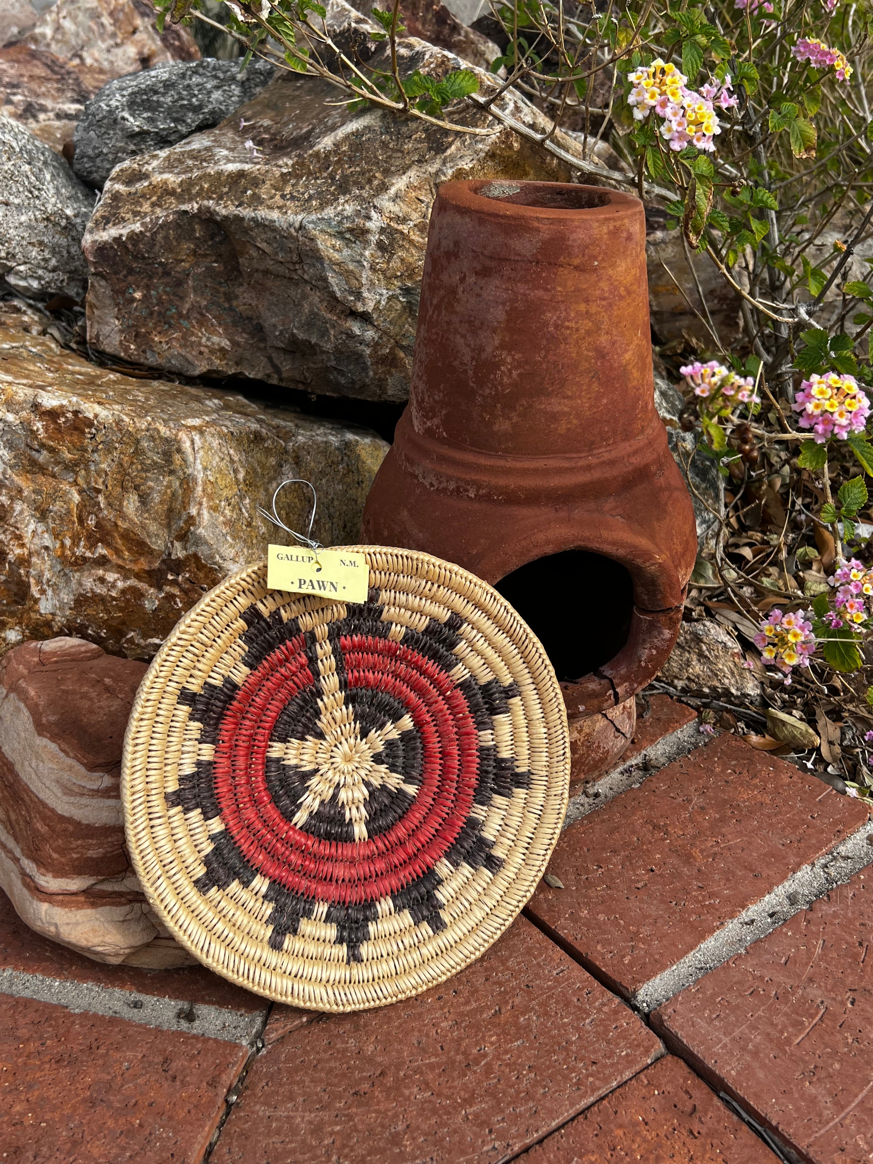 Old Pawn Handcrafted Woven Basket #1