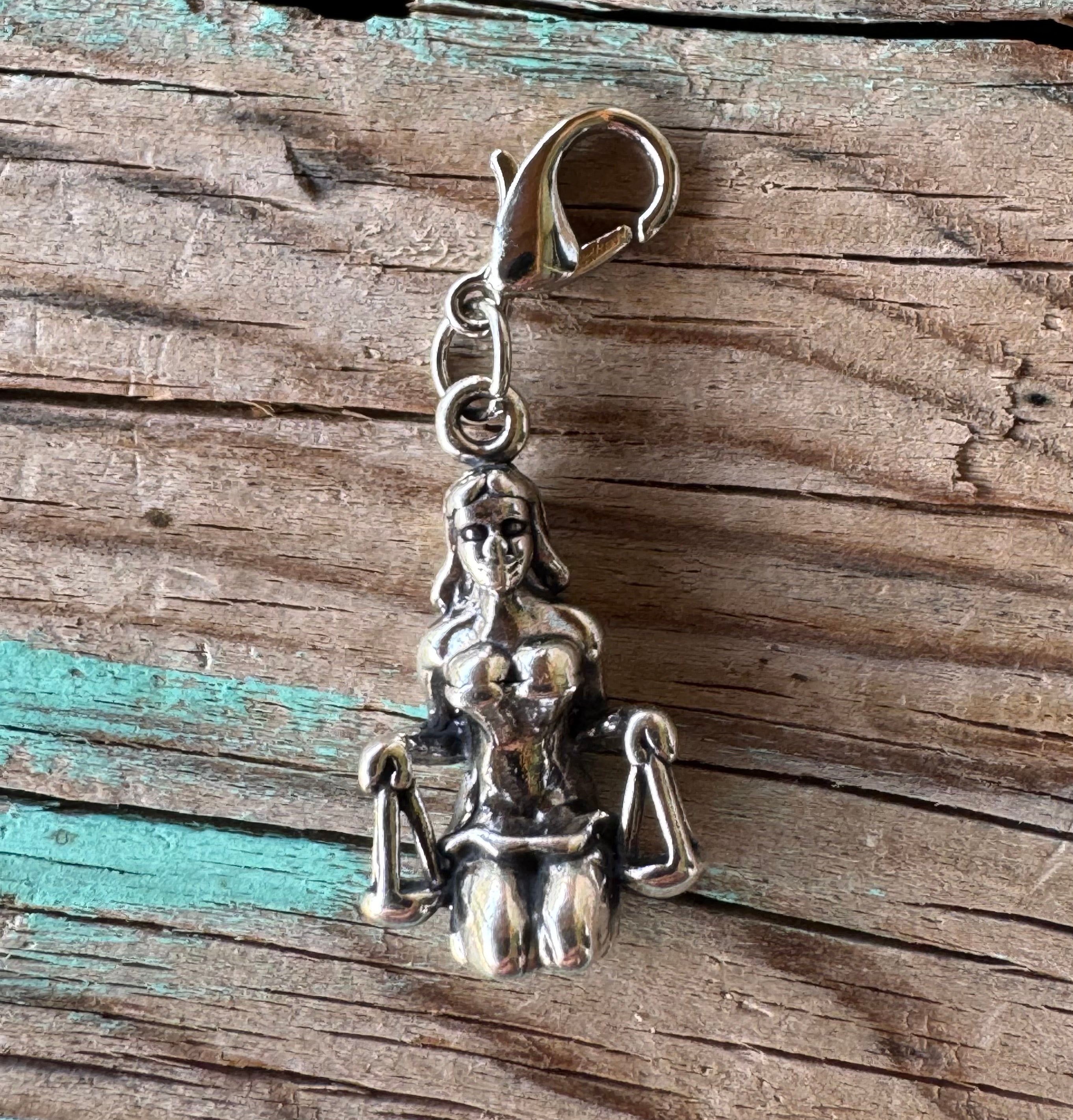 Handcrafted Sterling Silver Libra Charm