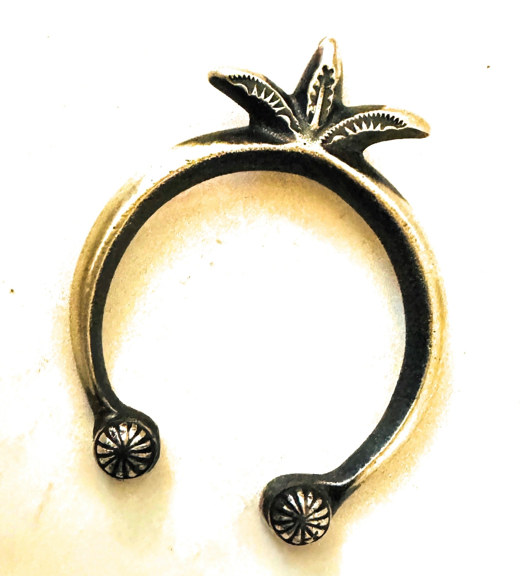 Handcrafted Sterling Silver Naja Pendant by Martha Cayatineto