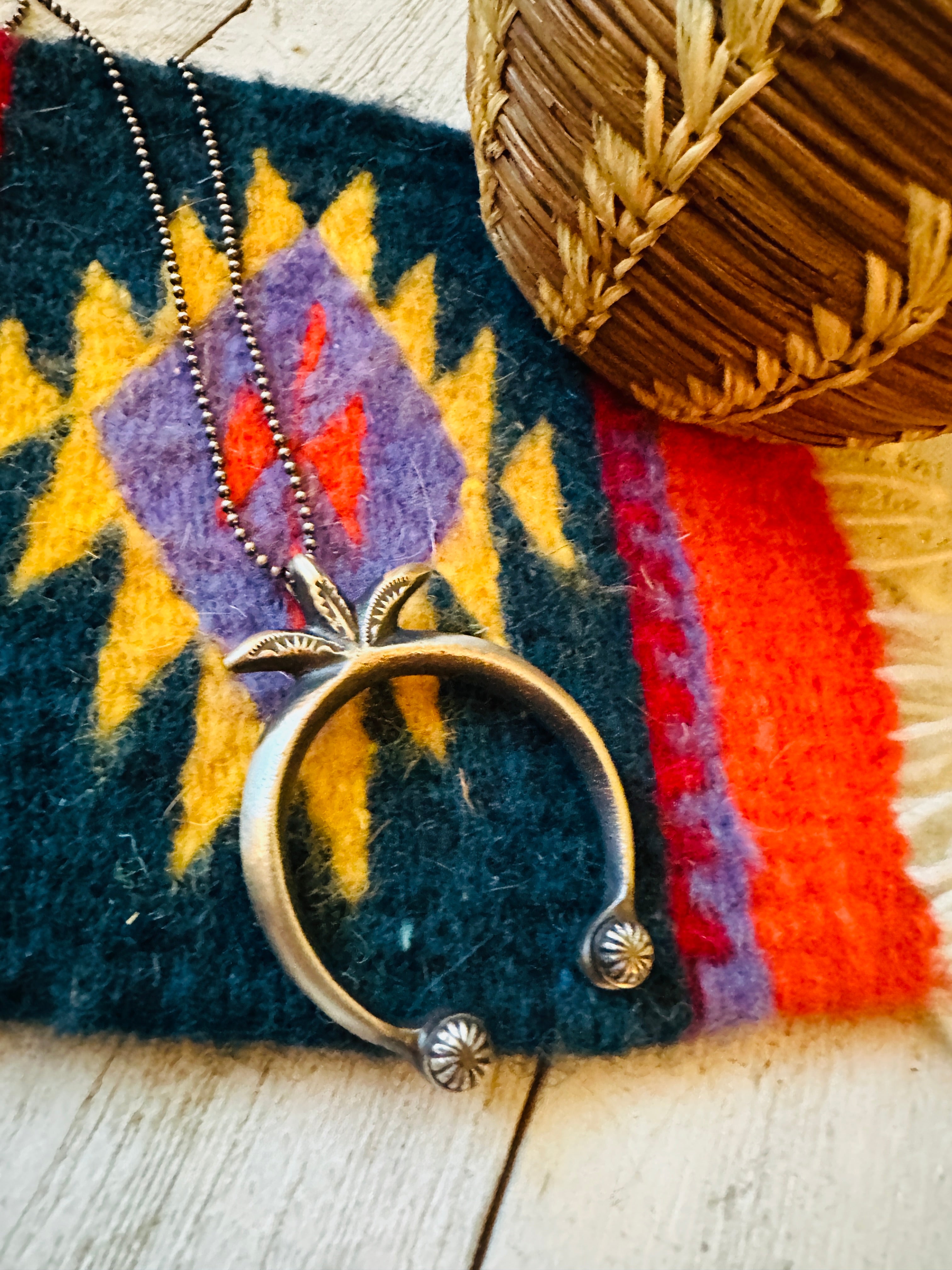 Handcrafted Sterling Silver Naja Pendant by Martha Cayatineto