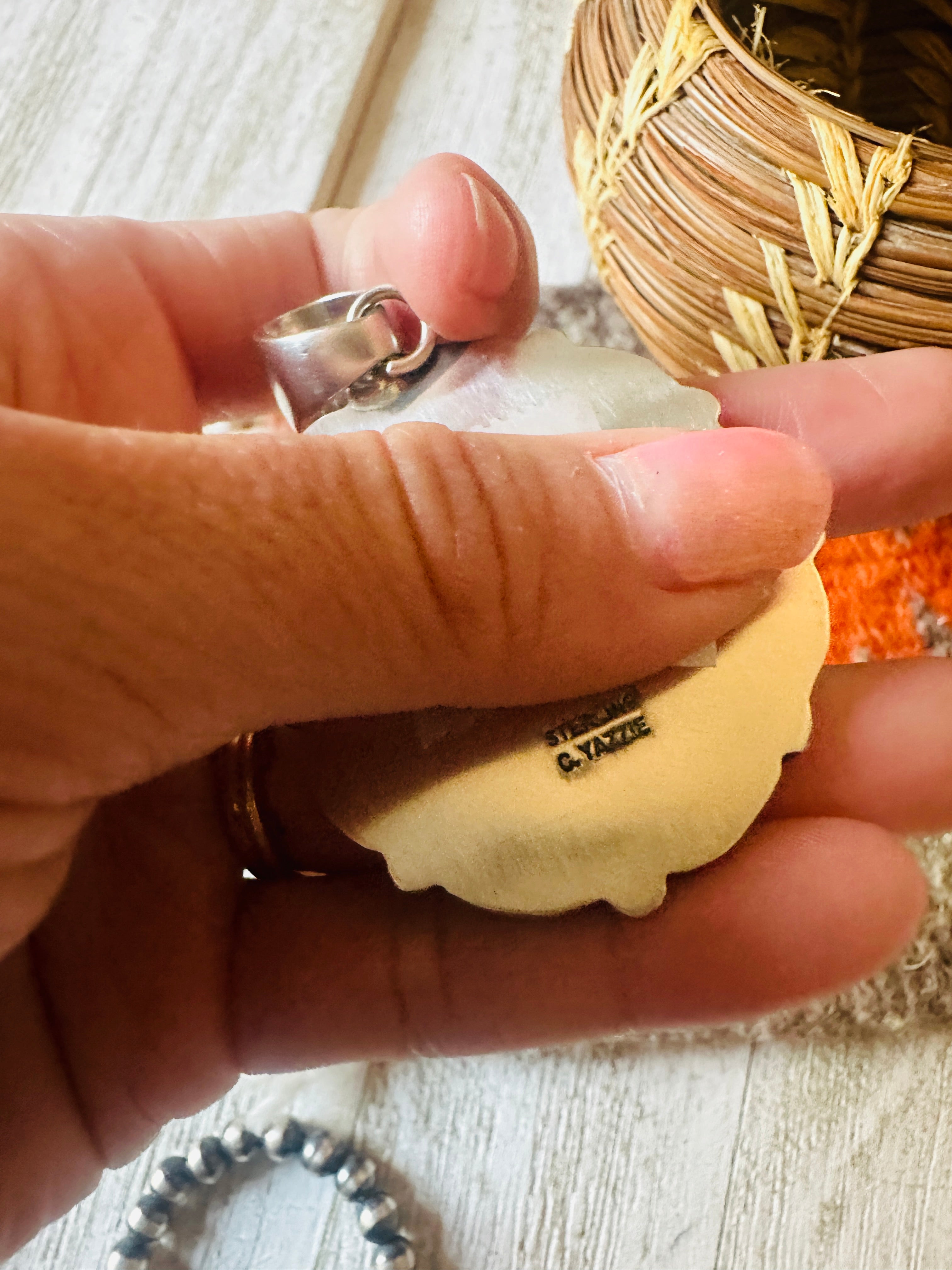 Handcrafted Sterling Silver & Kingman Turquoise Cluster Pendant