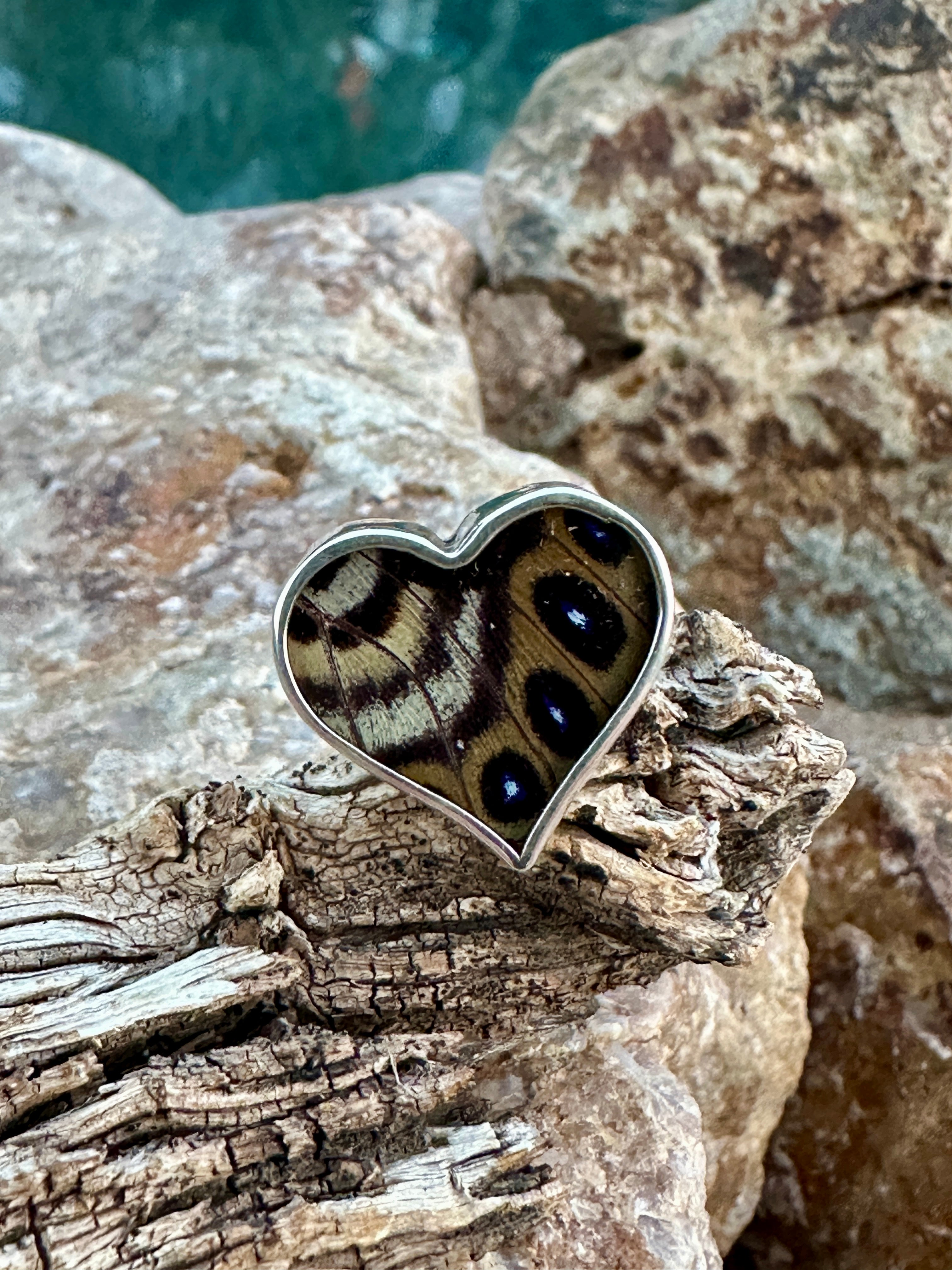 Mythical Butterfly Adjustable Sterling Silver Ring