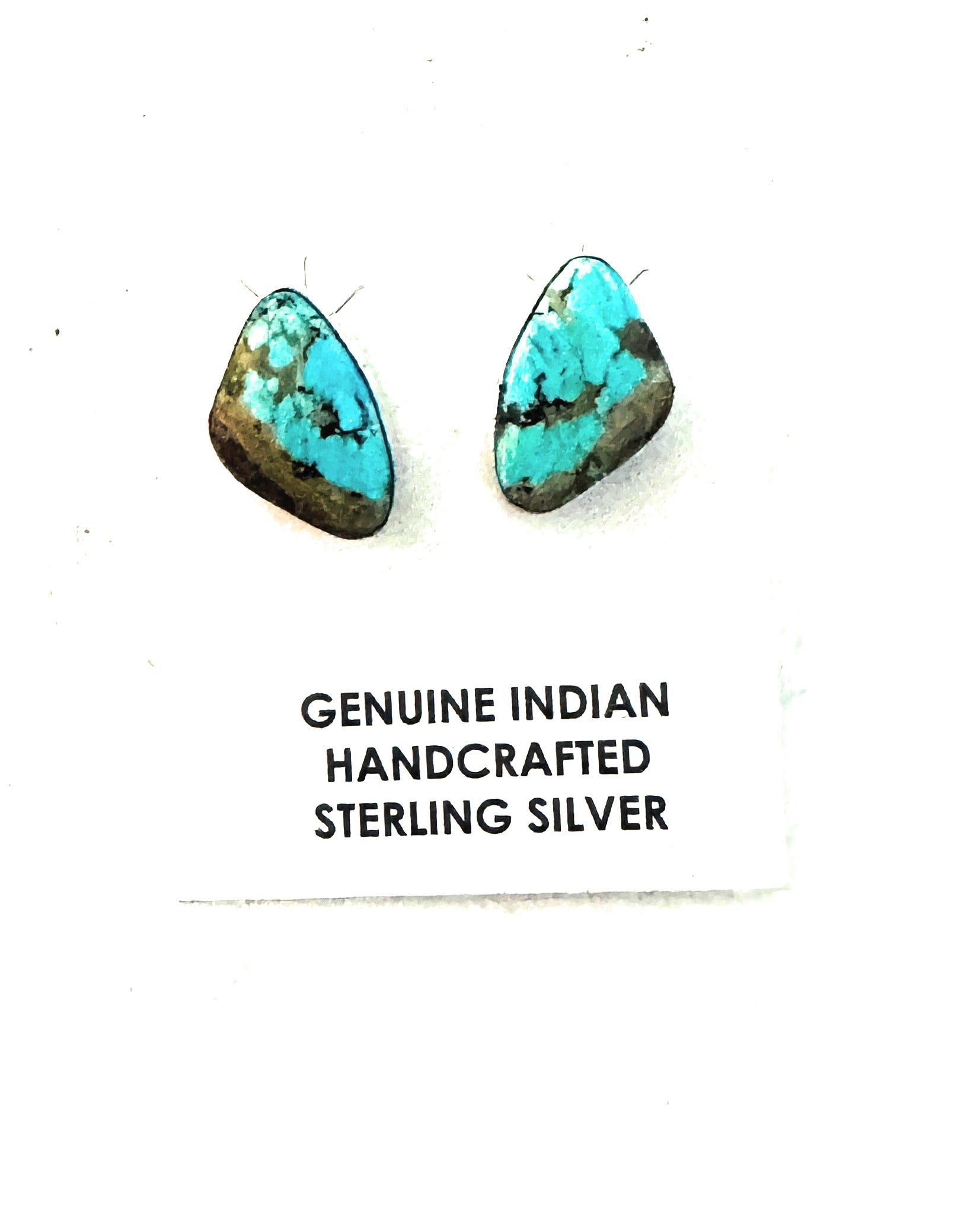 Navajo Sterling Silver & Turquoise Post Earrings