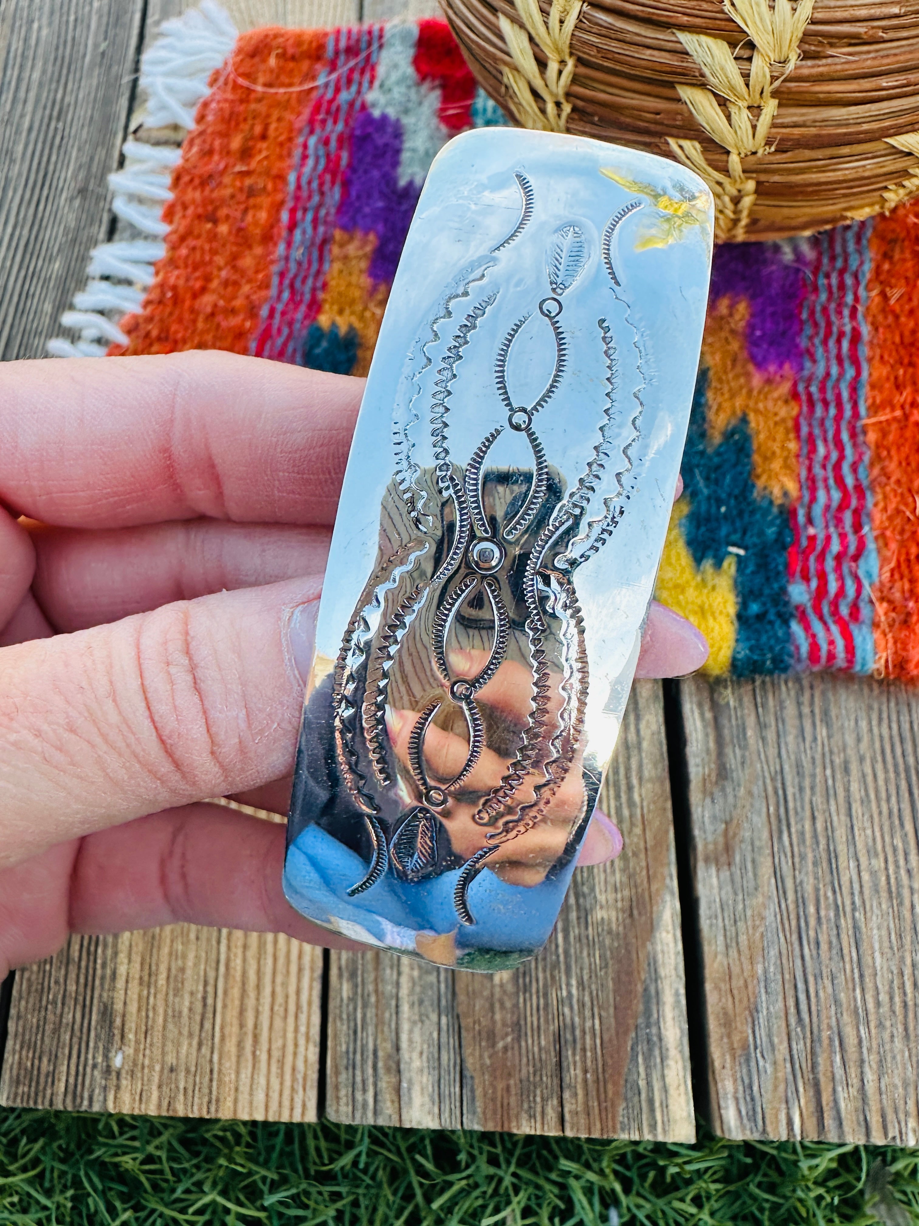 Handcrafted Sterling Silver Hair Barrette