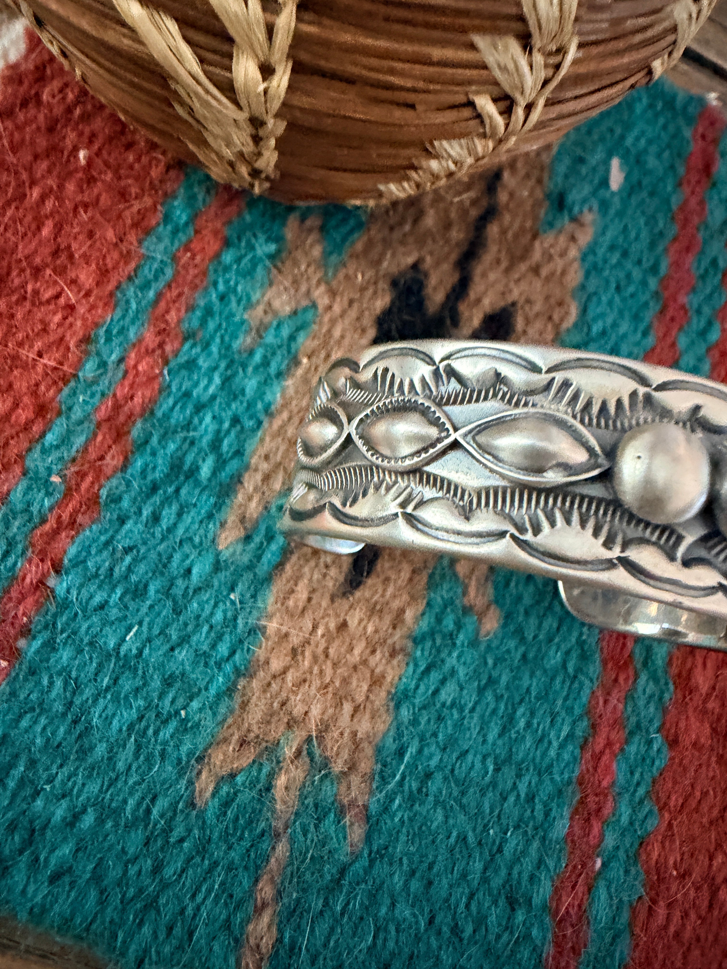 Handcrafted Sterling Silver Cuff Bracelet by Roland Dixson