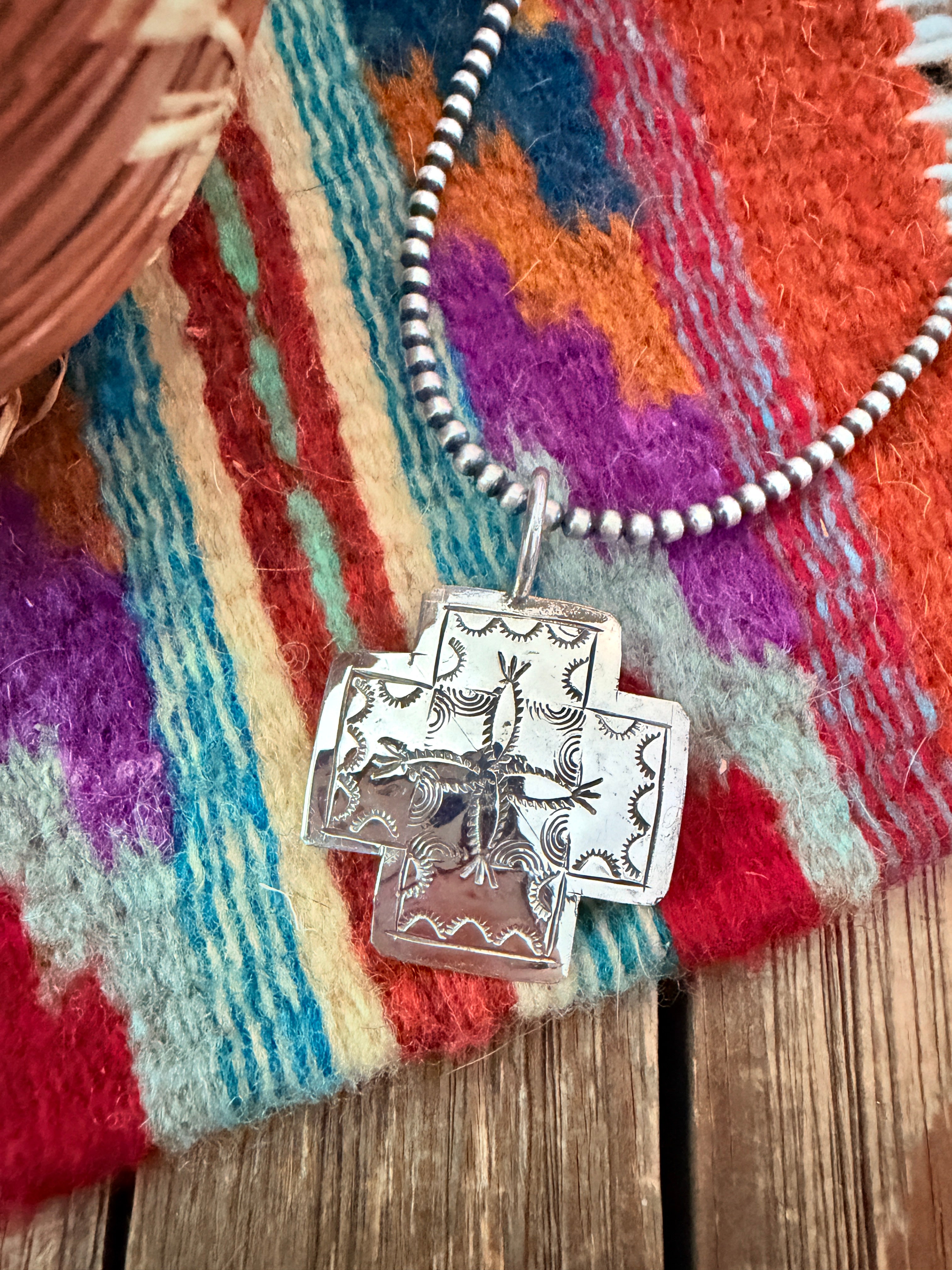 Handcrafted Sterling Silver Cross Pendant