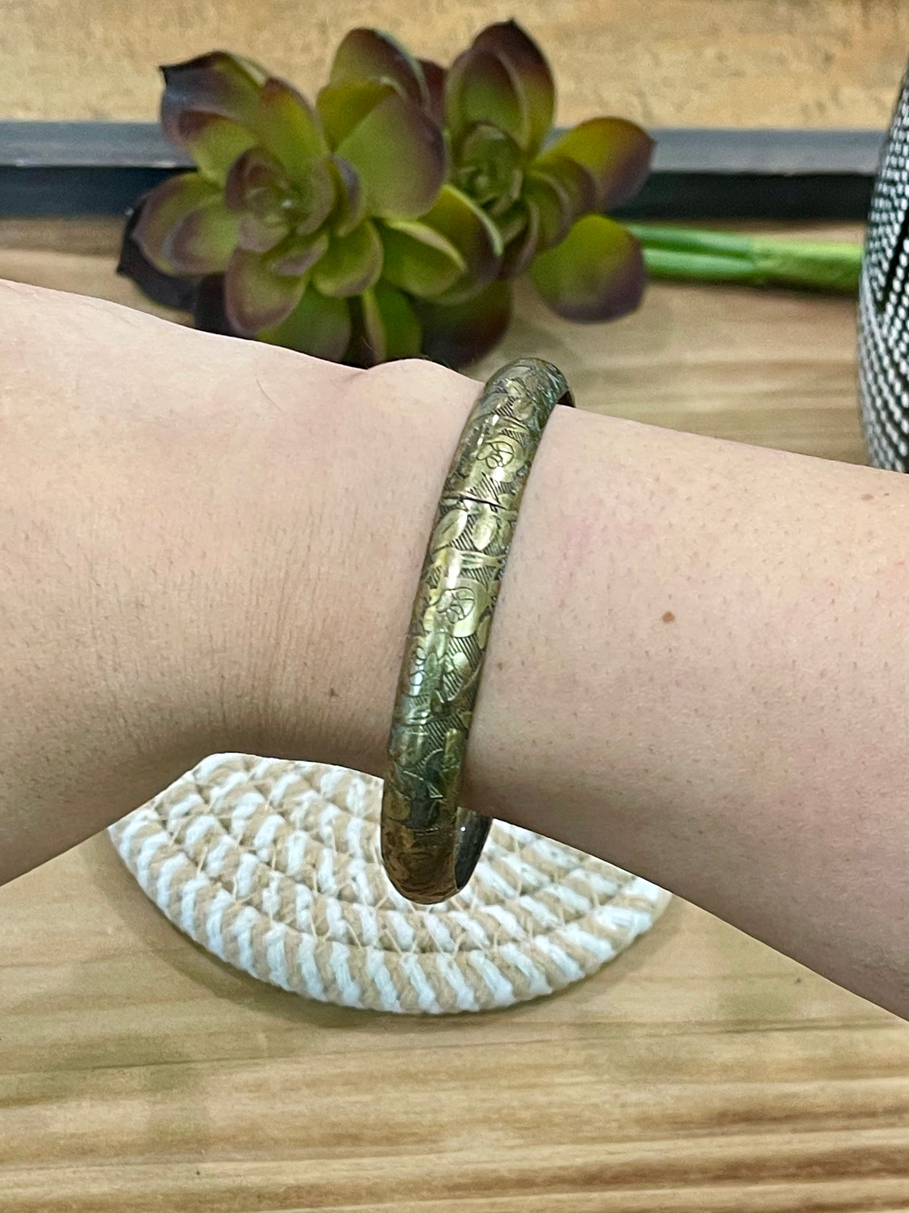 Vintage Handmade Copper Bangle Bracelet