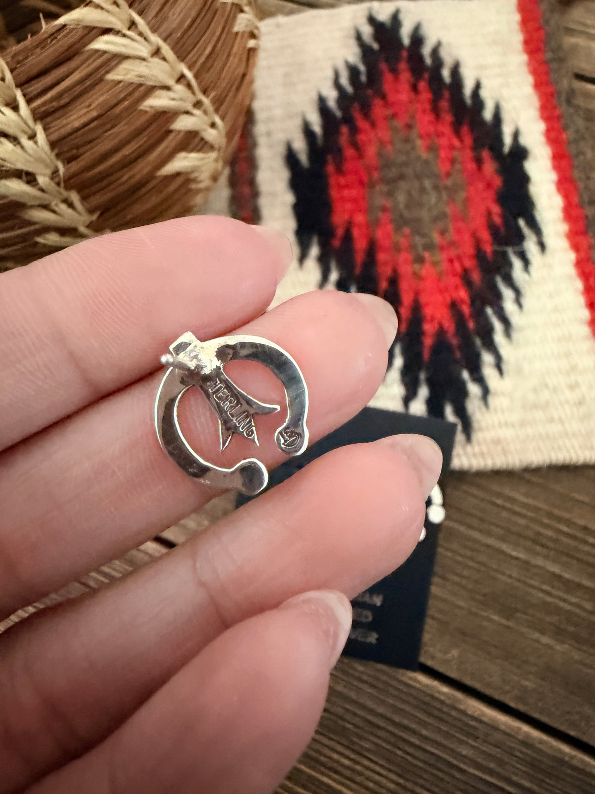 Handcrafted Sterling Silver Naja Stud Earrings