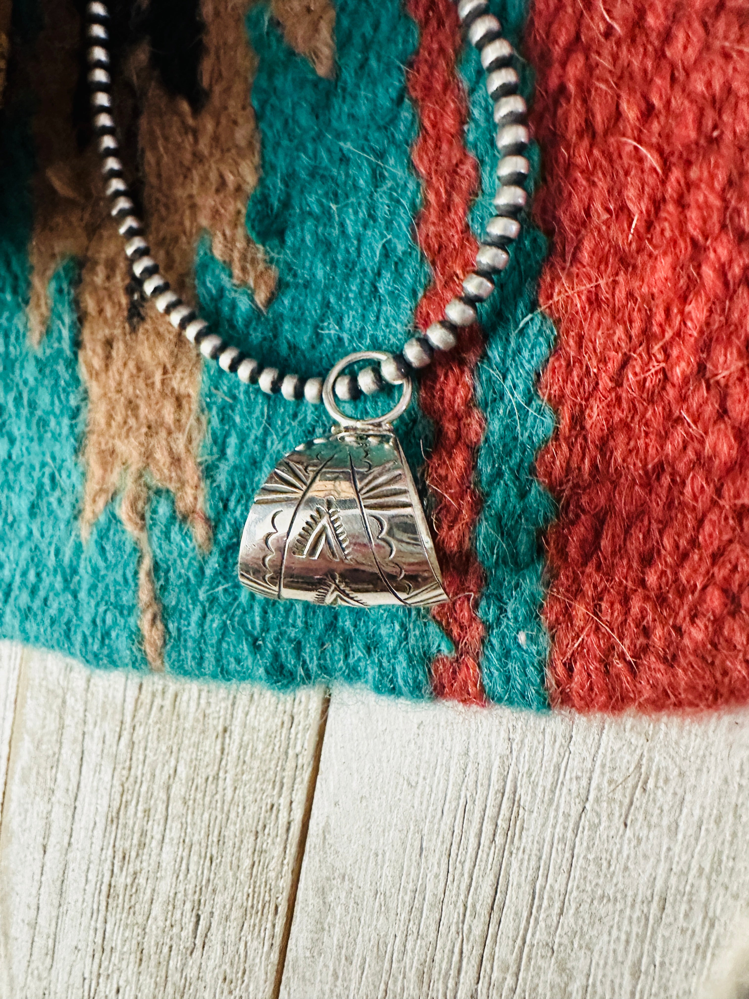 Handcrafted Hand Stamped Sterling Silver Bale