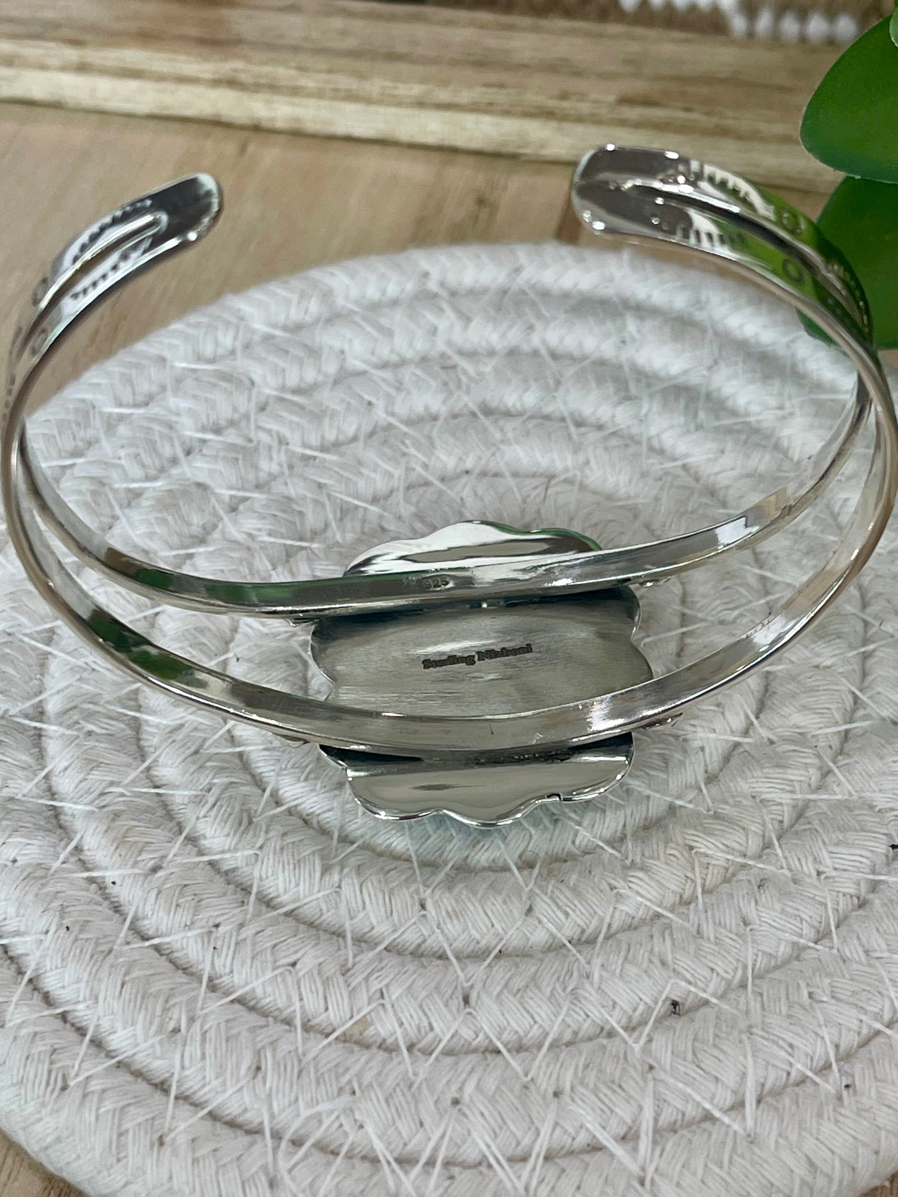 Handmade Purple Dream Mojave & Sterling Silver Cuff Bracelet