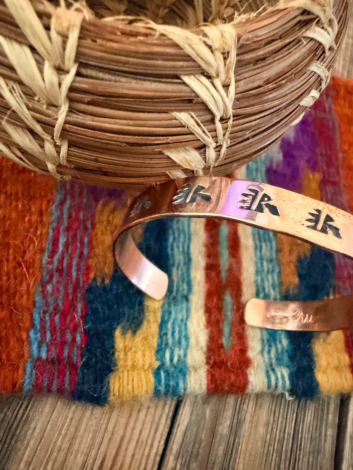 Handcrafted Copper Bear Paw Cuff Bracelet