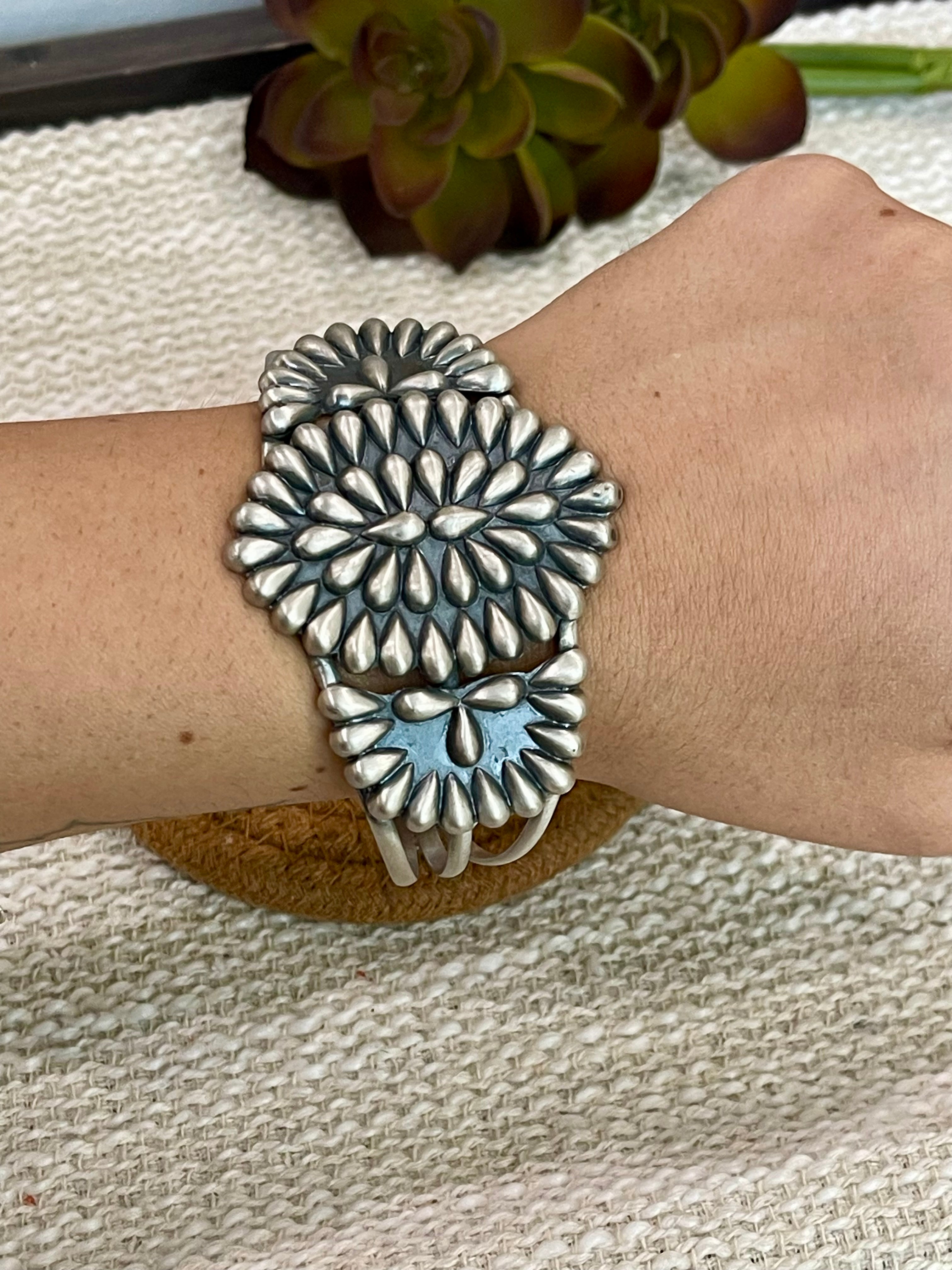 Handmade Sterling Silver Adjustable Cuff Bracelet