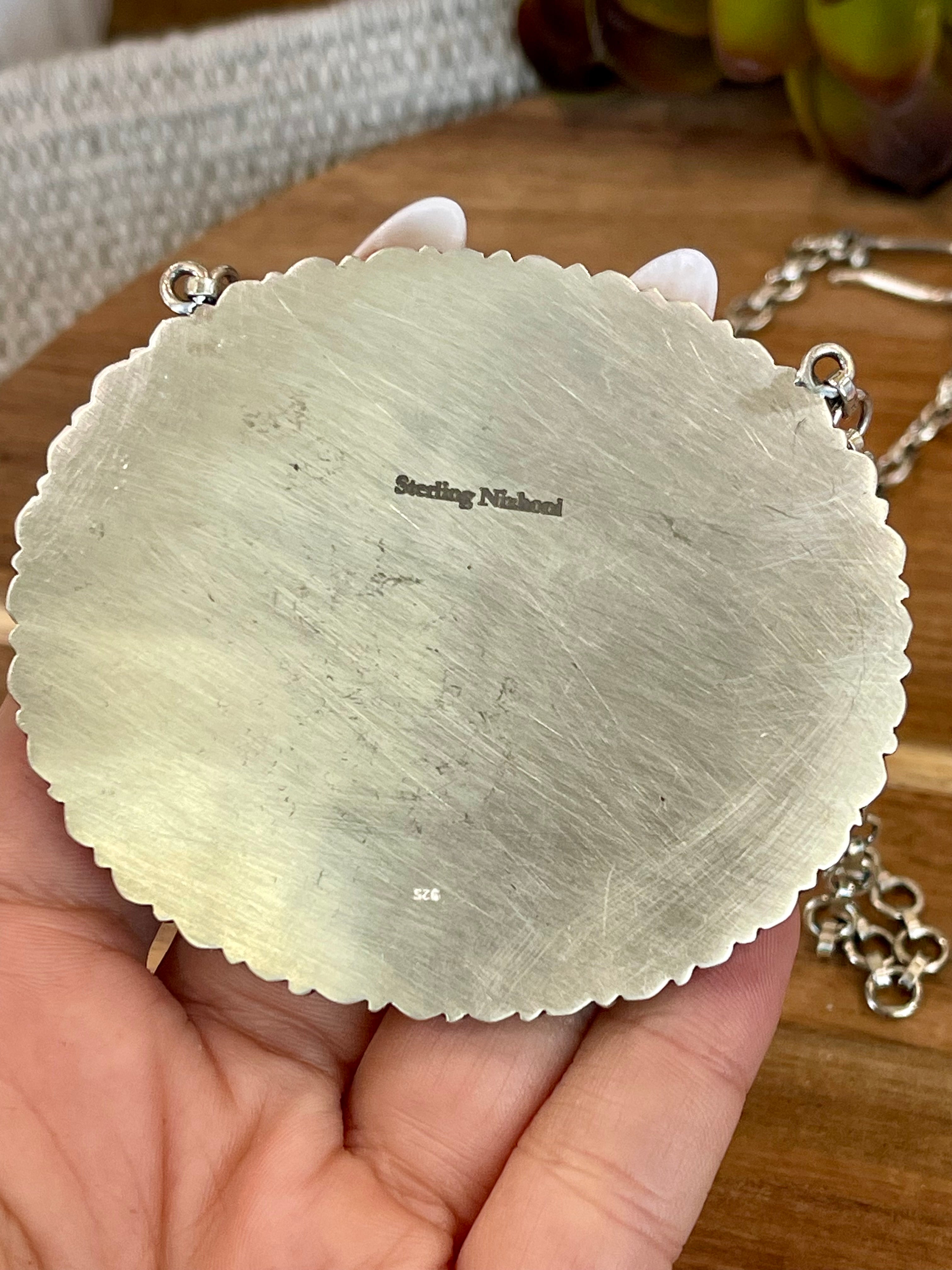 Handmade Sterling Silver & Wild Horse Cluster Necklace